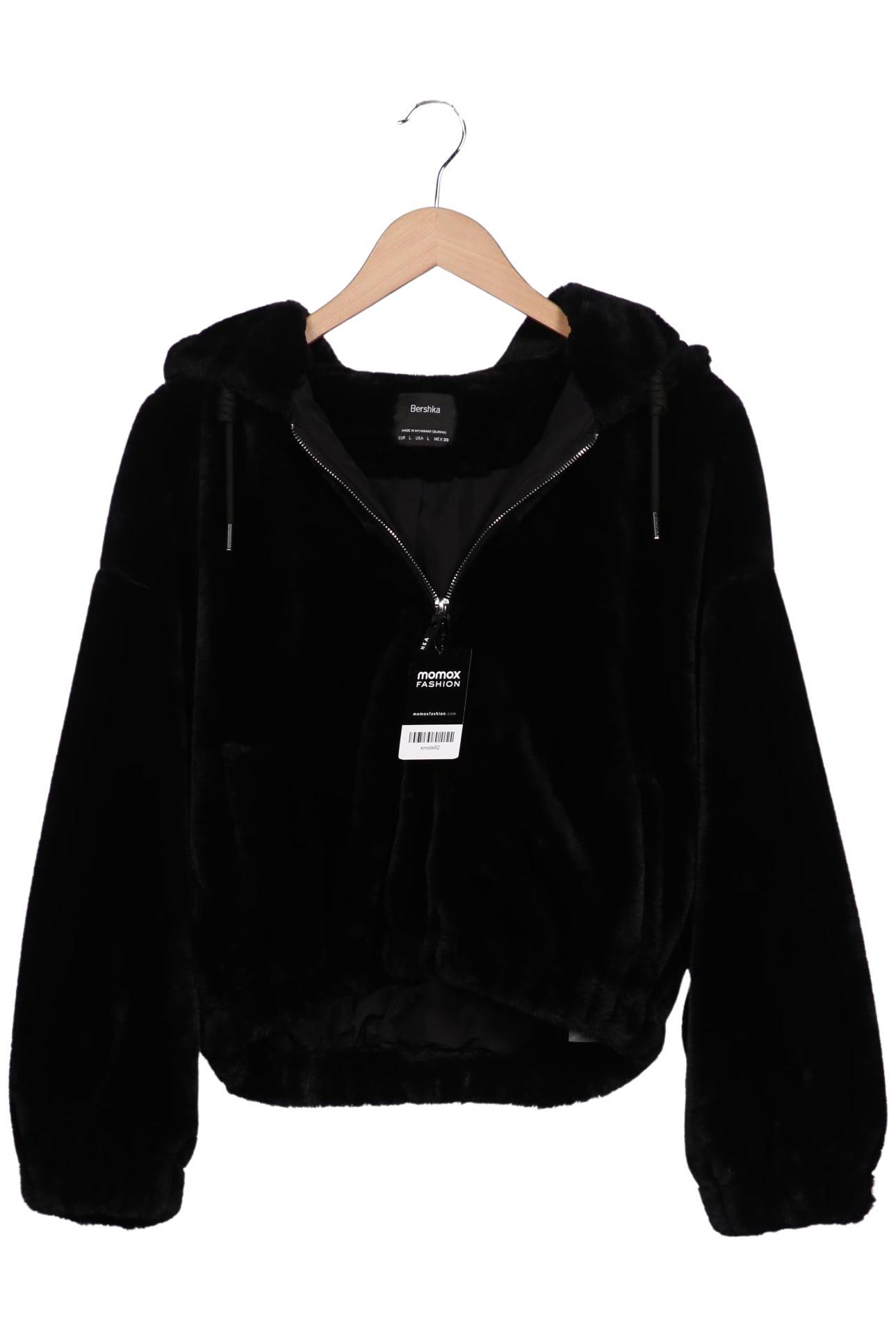

bershka Damen Jacke, schwarz, Gr. 42