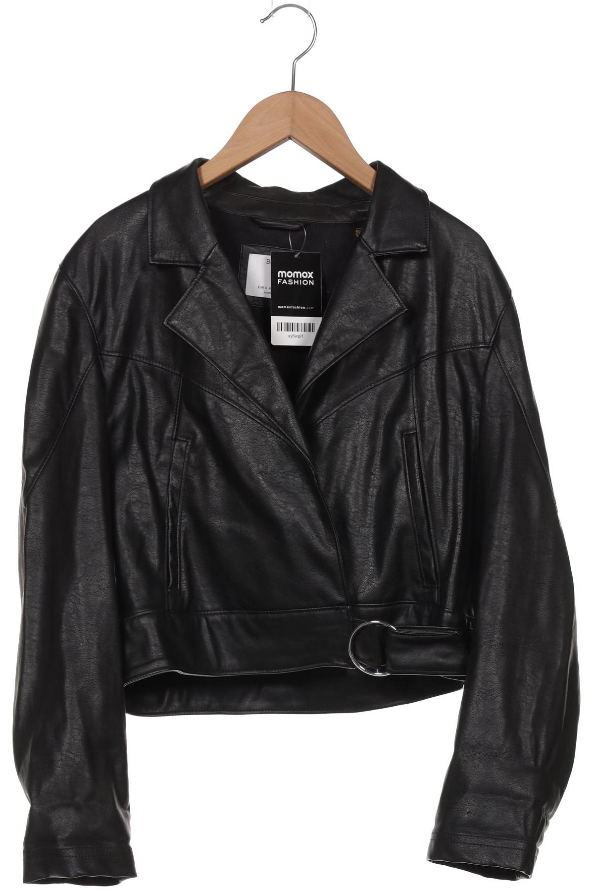 

bershka Damen Jacke, schwarz, Gr. 36