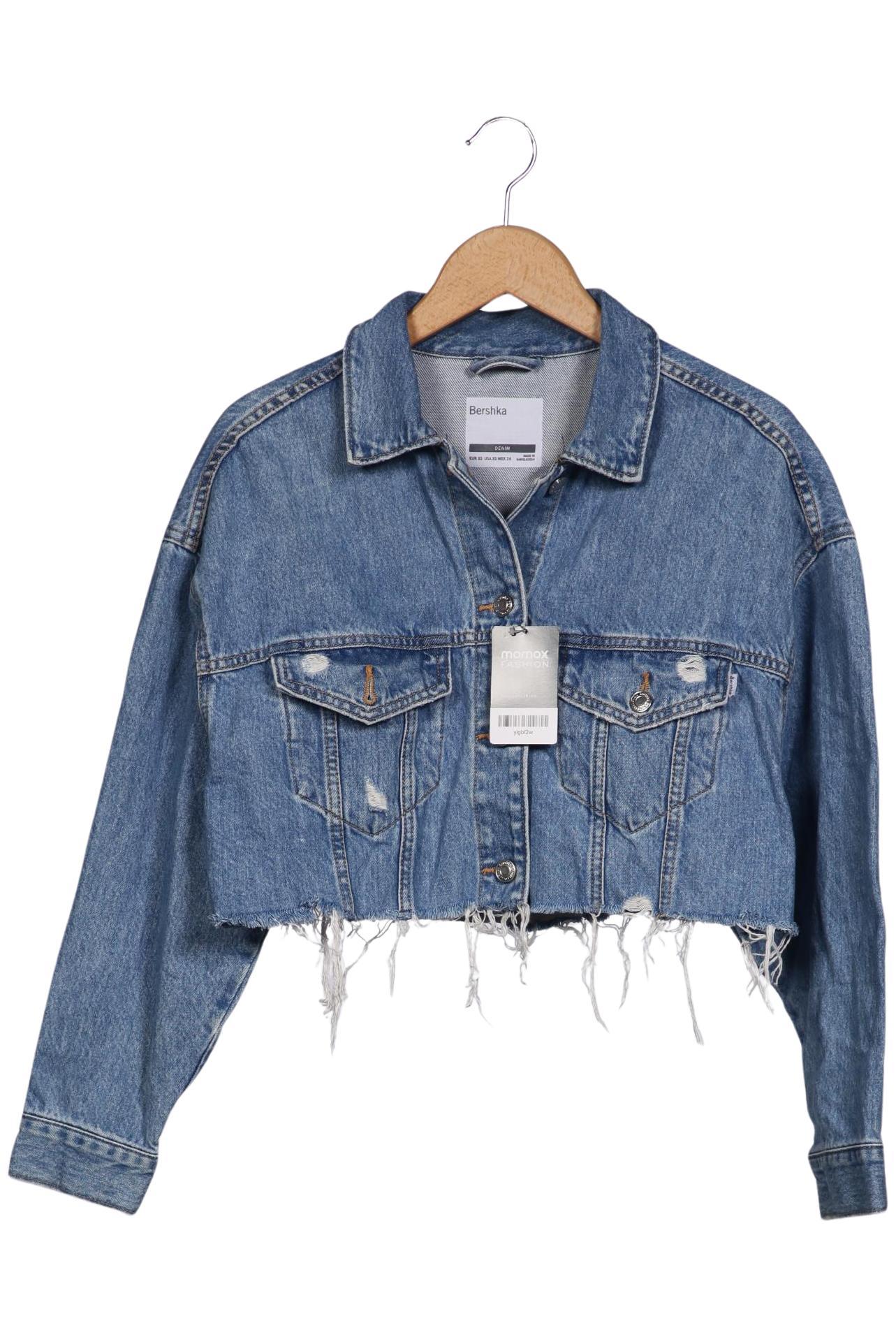 

bershka Damen Jacke, blau, Gr. 34