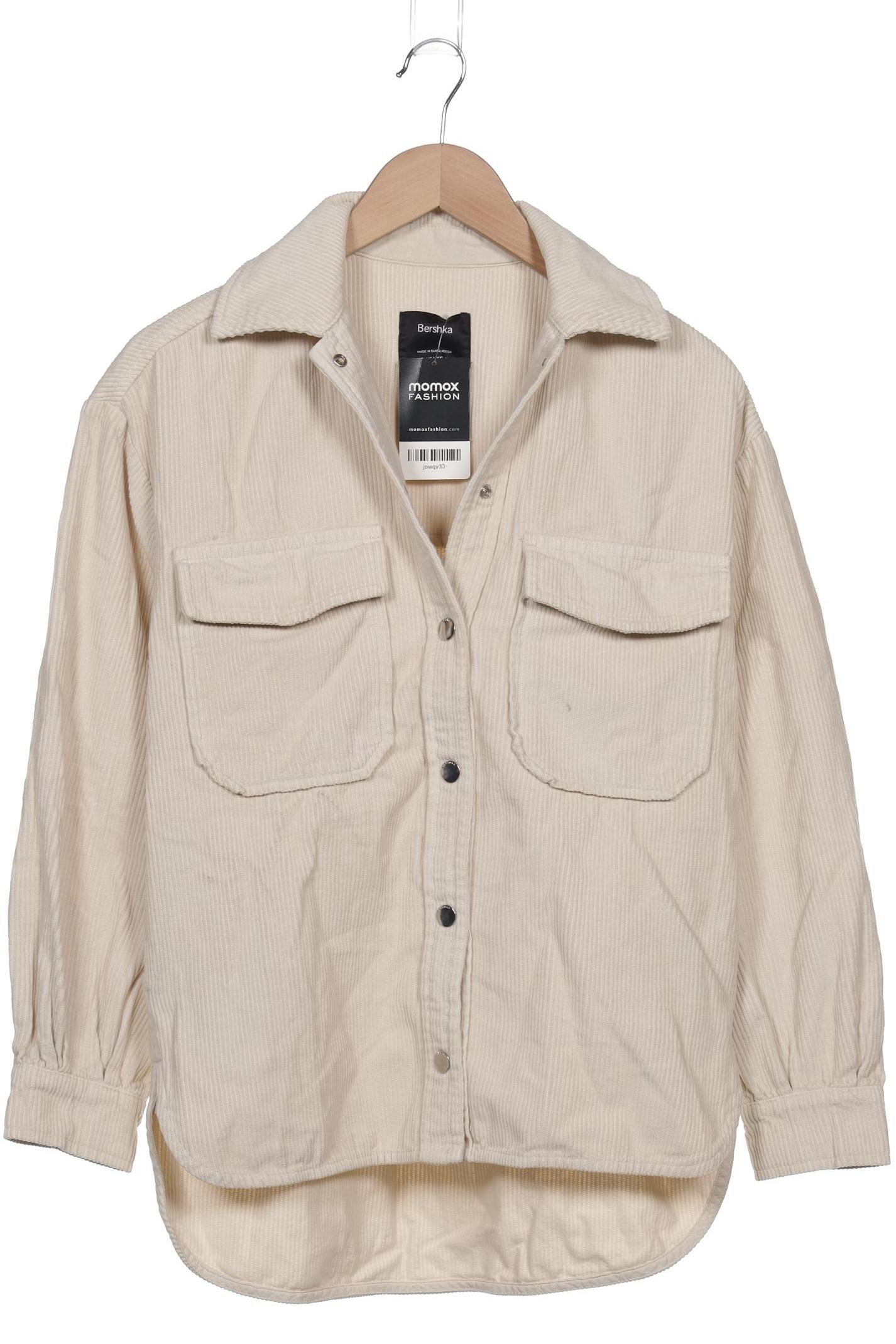 

bershka Damen Jacke, cremeweiß, Gr. 34