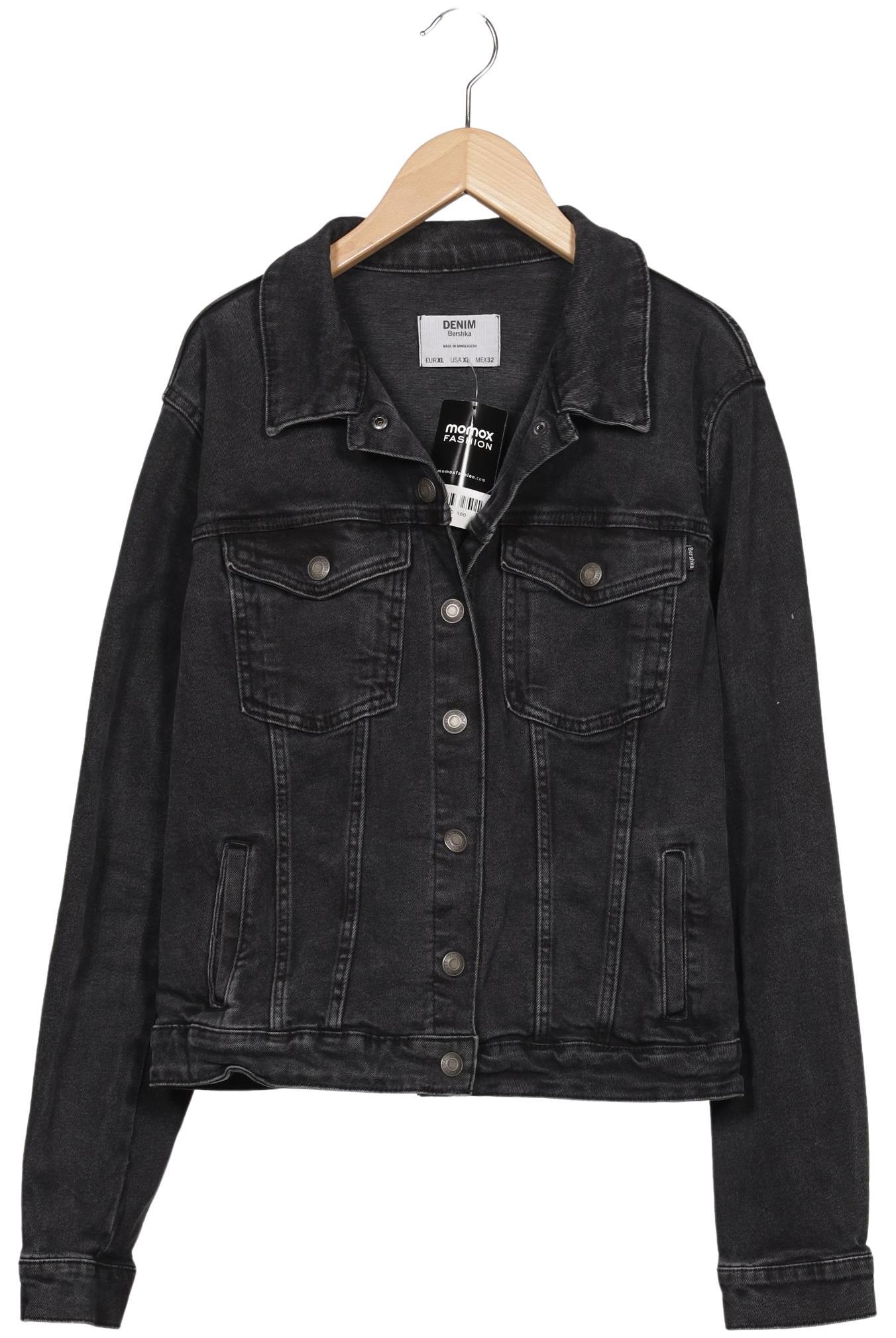 

bershka Damen Jacke, schwarz, Gr. 44