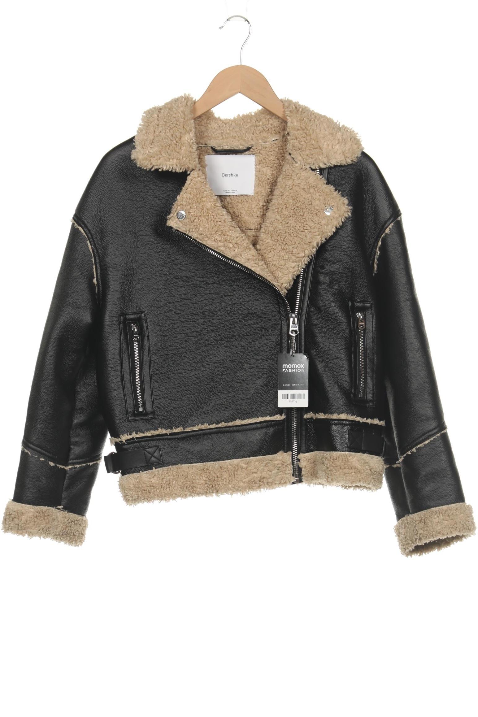

bershka Damen Jacke, schwarz, Gr. 36