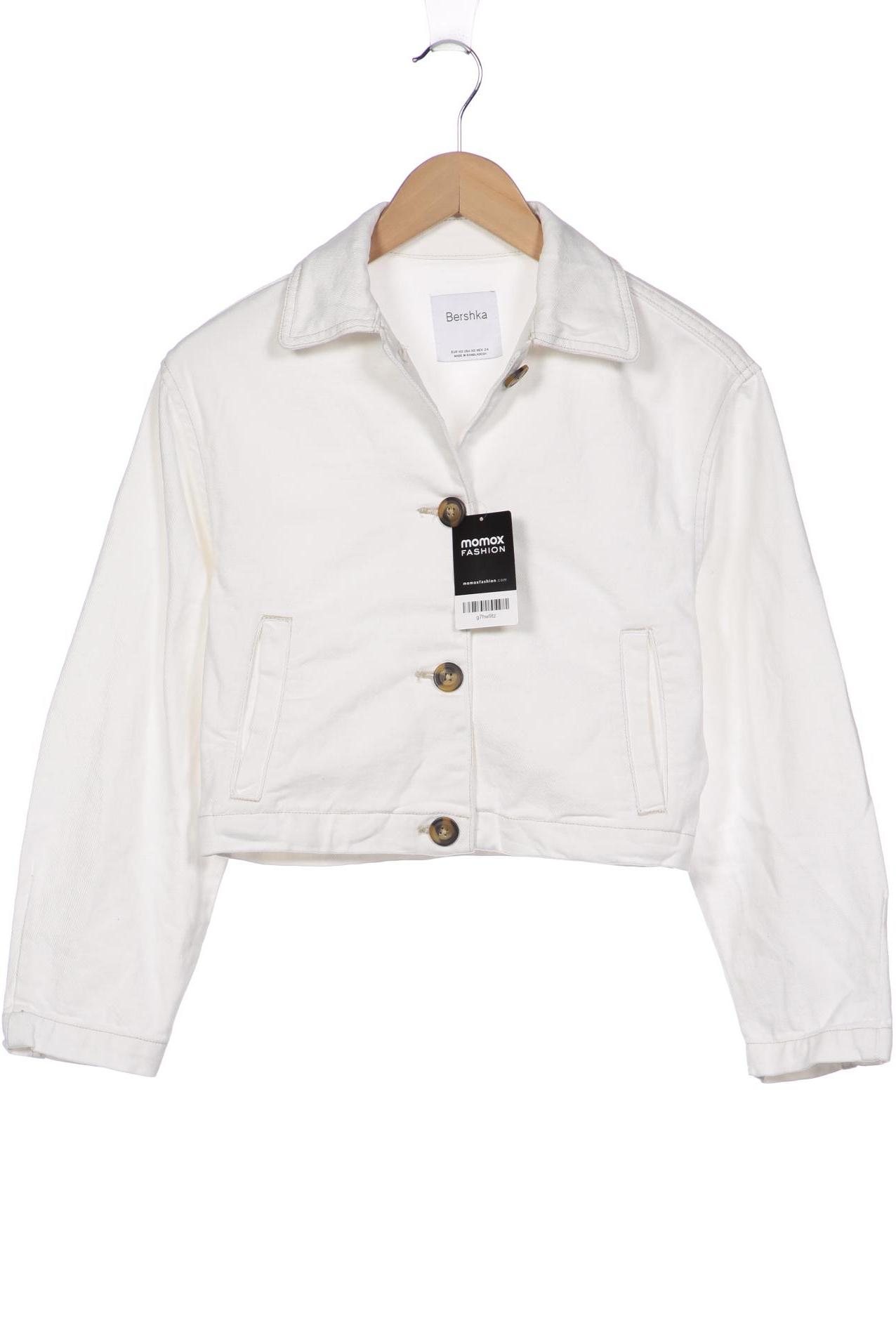 

bershka Damen Jacke, weiß, Gr. 34