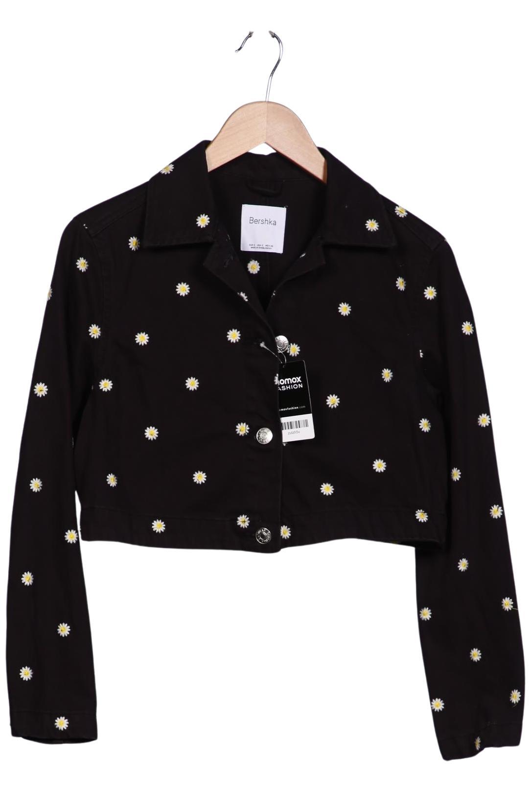 

bershka Damen Jacke, schwarz, Gr. 36