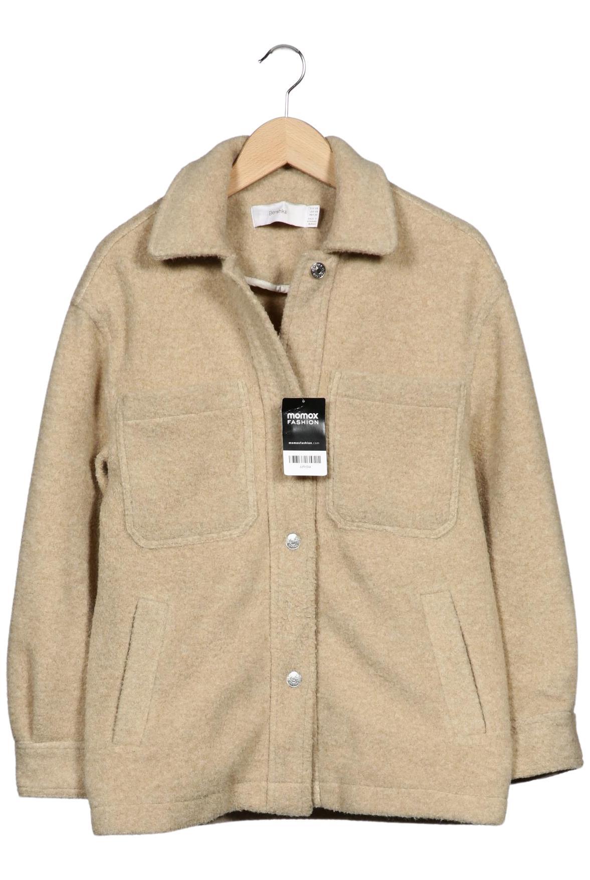 

bershka Damen Jacke, beige, Gr. 34