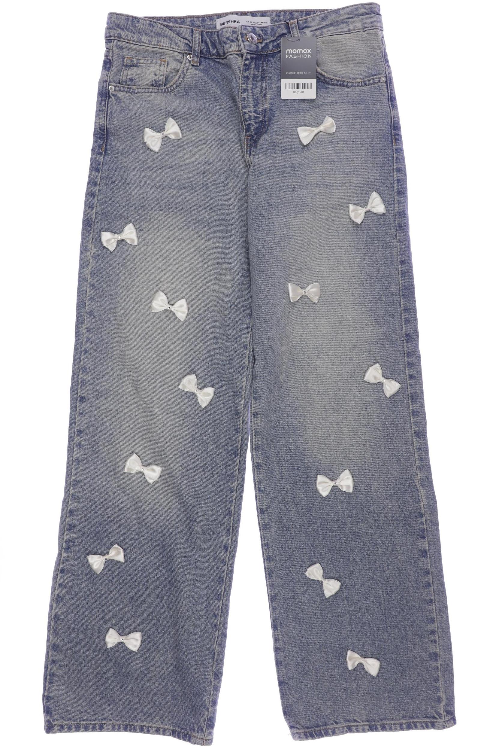 

bershka Damen Jeans, hellblau, Gr. 36