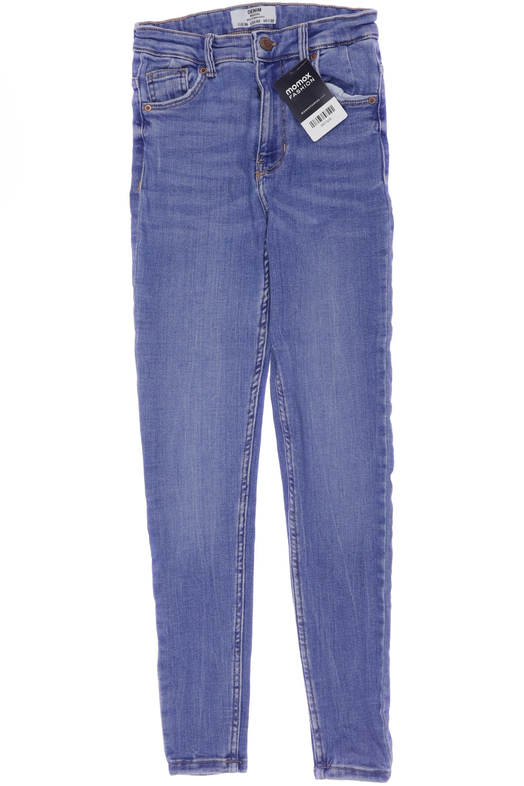 

bershka Damen Jeans, blau, Gr. 36