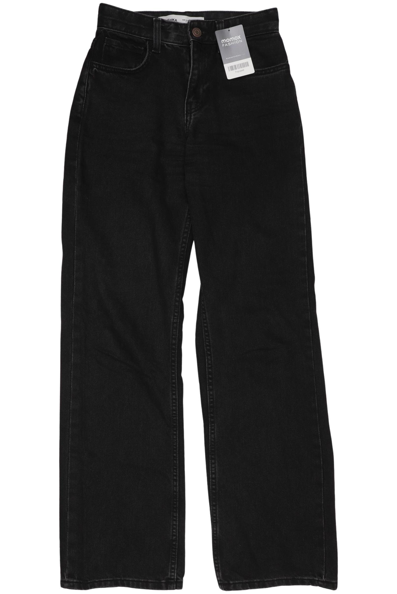 

bershka Damen Jeans, schwarz, Gr. 32