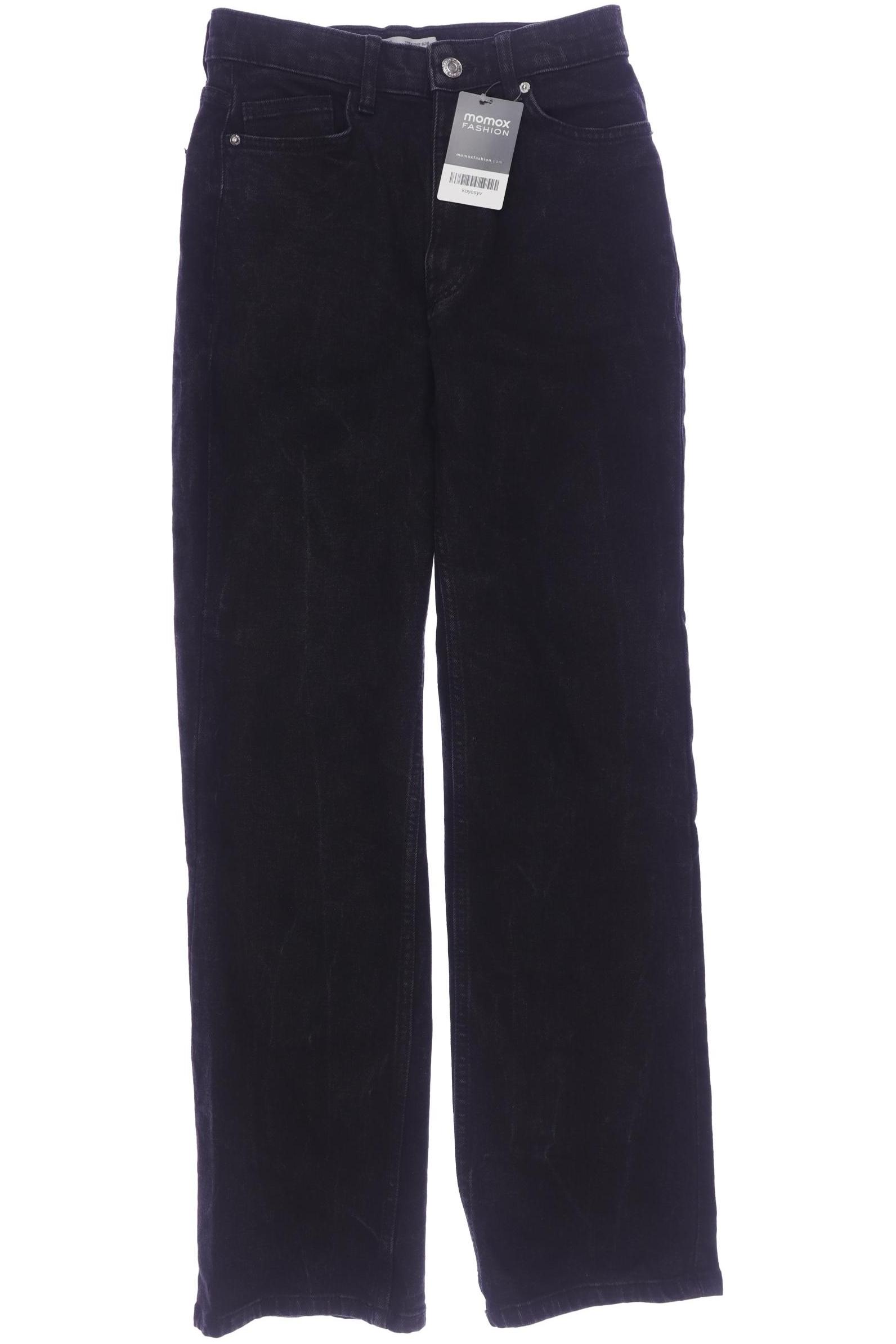 

bershka Damen Jeans, schwarz, Gr. 36