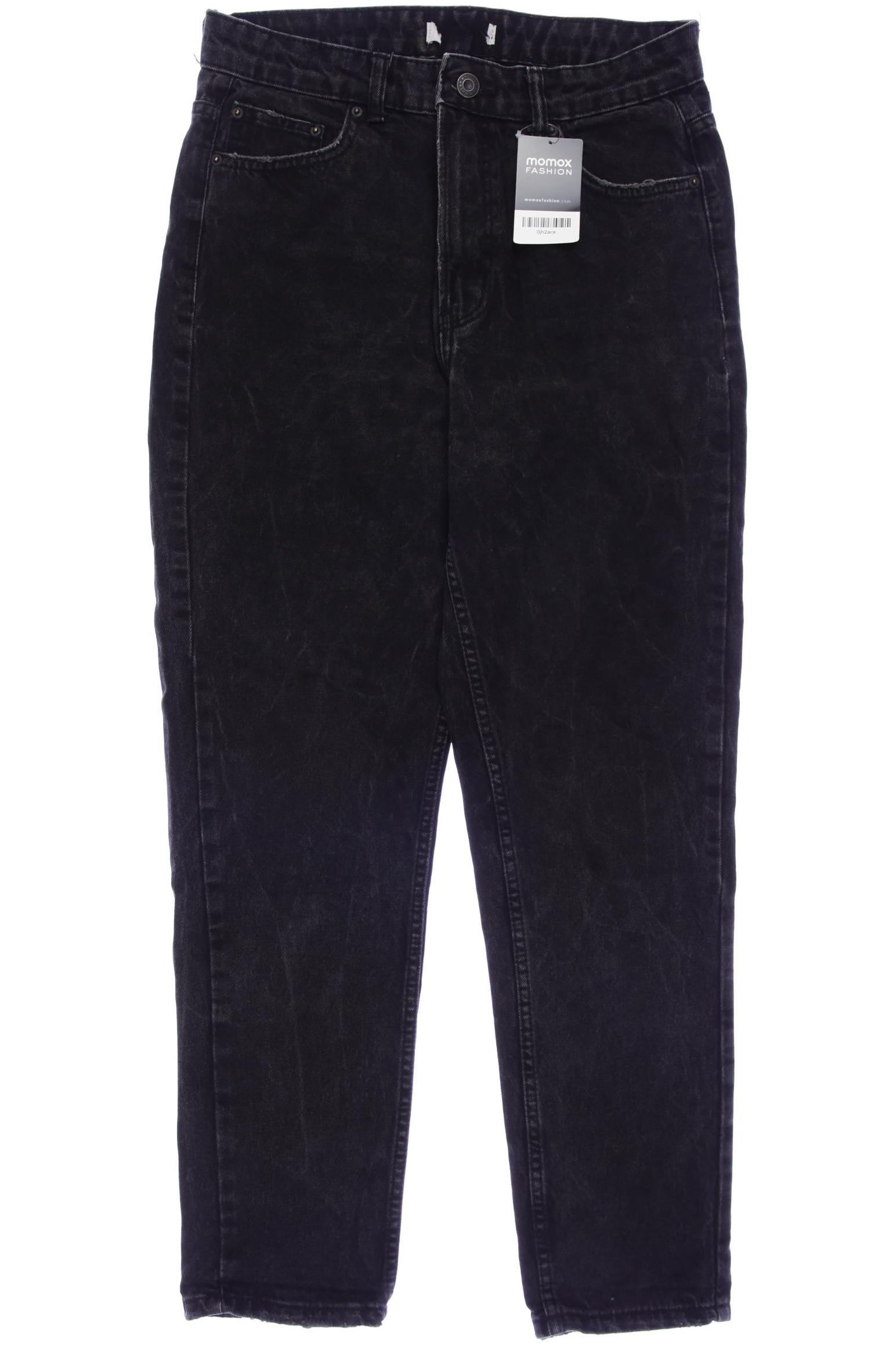 

bershka Damen Jeans, schwarz, Gr. 30