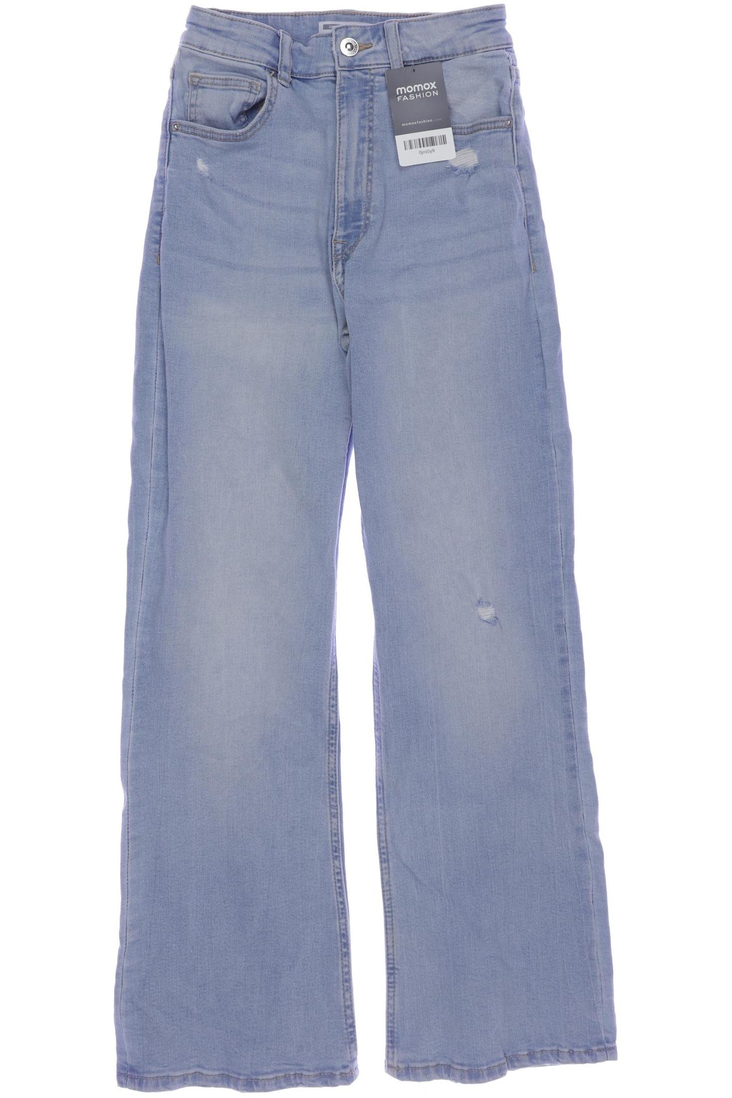 

bershka Damen Jeans, hellblau, Gr. 36