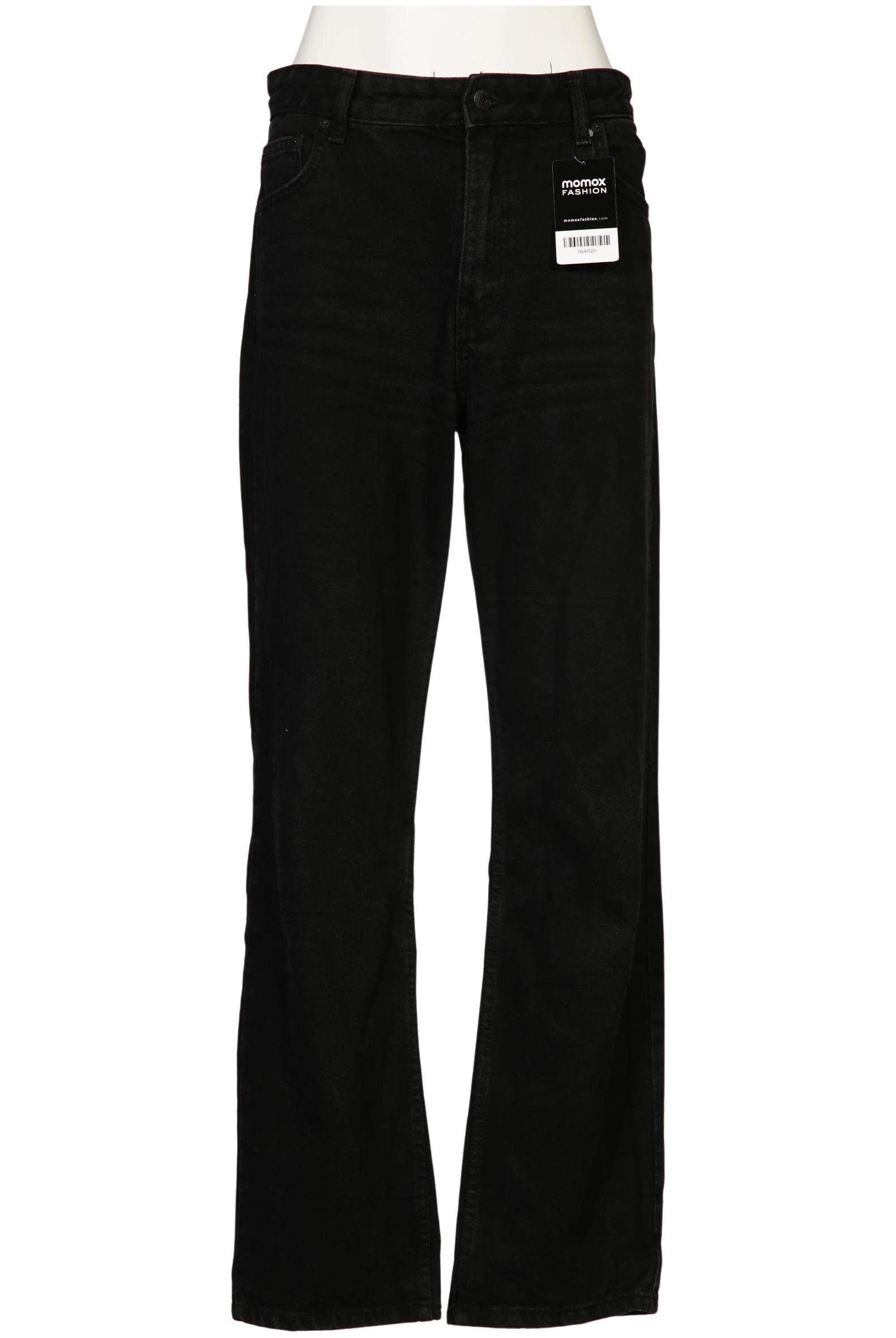 

bershka Damen Jeans, schwarz, Gr. 38
