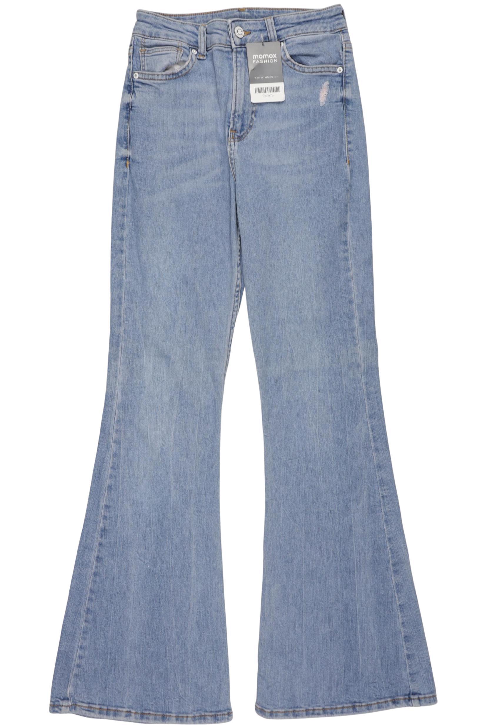 

bershka Damen Jeans, hellblau, Gr. 25