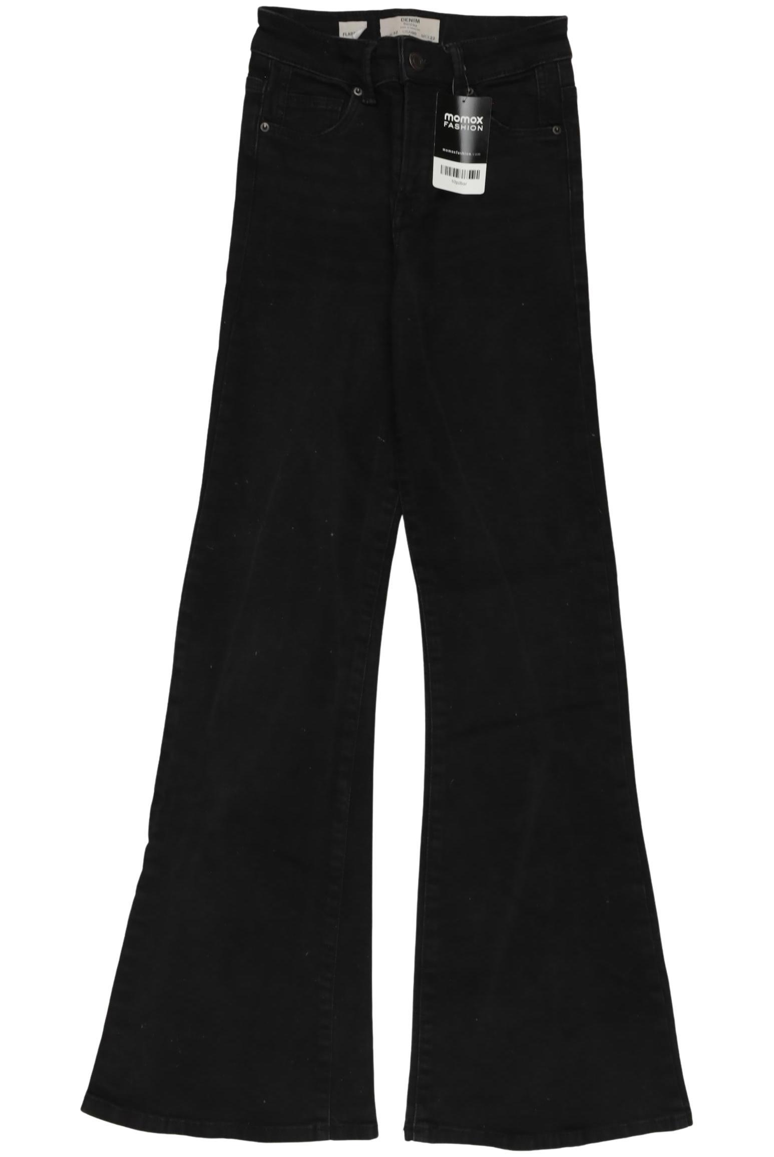 

bershka Damen Jeans, schwarz, Gr. 32