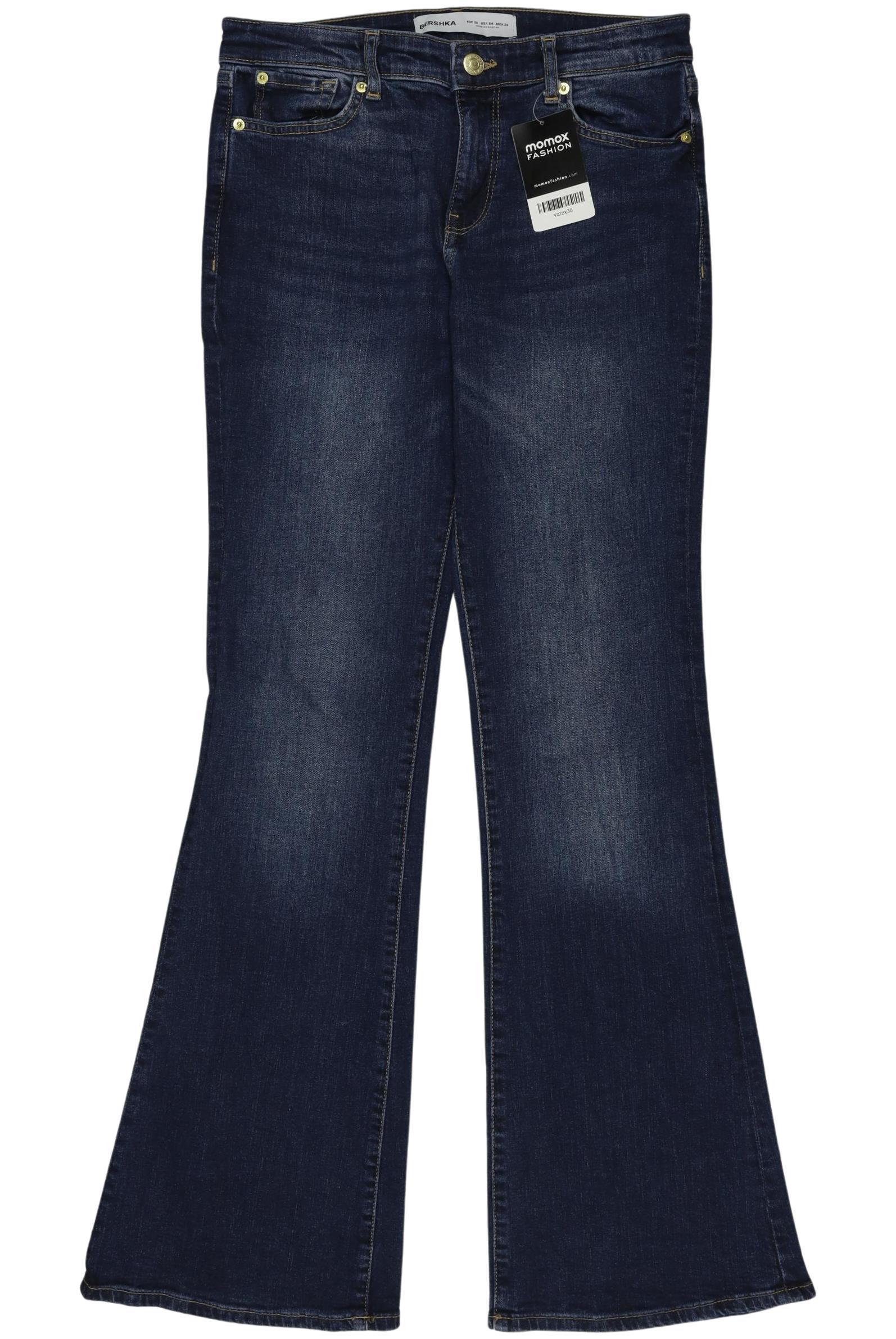 

bershka Damen Jeans, marineblau, Gr. 36