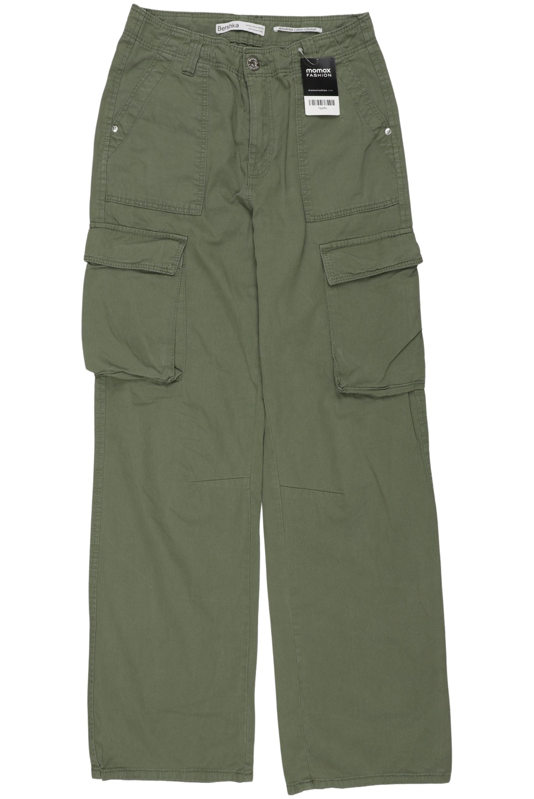 

bershka Damen Jeans, grün, Gr. 36