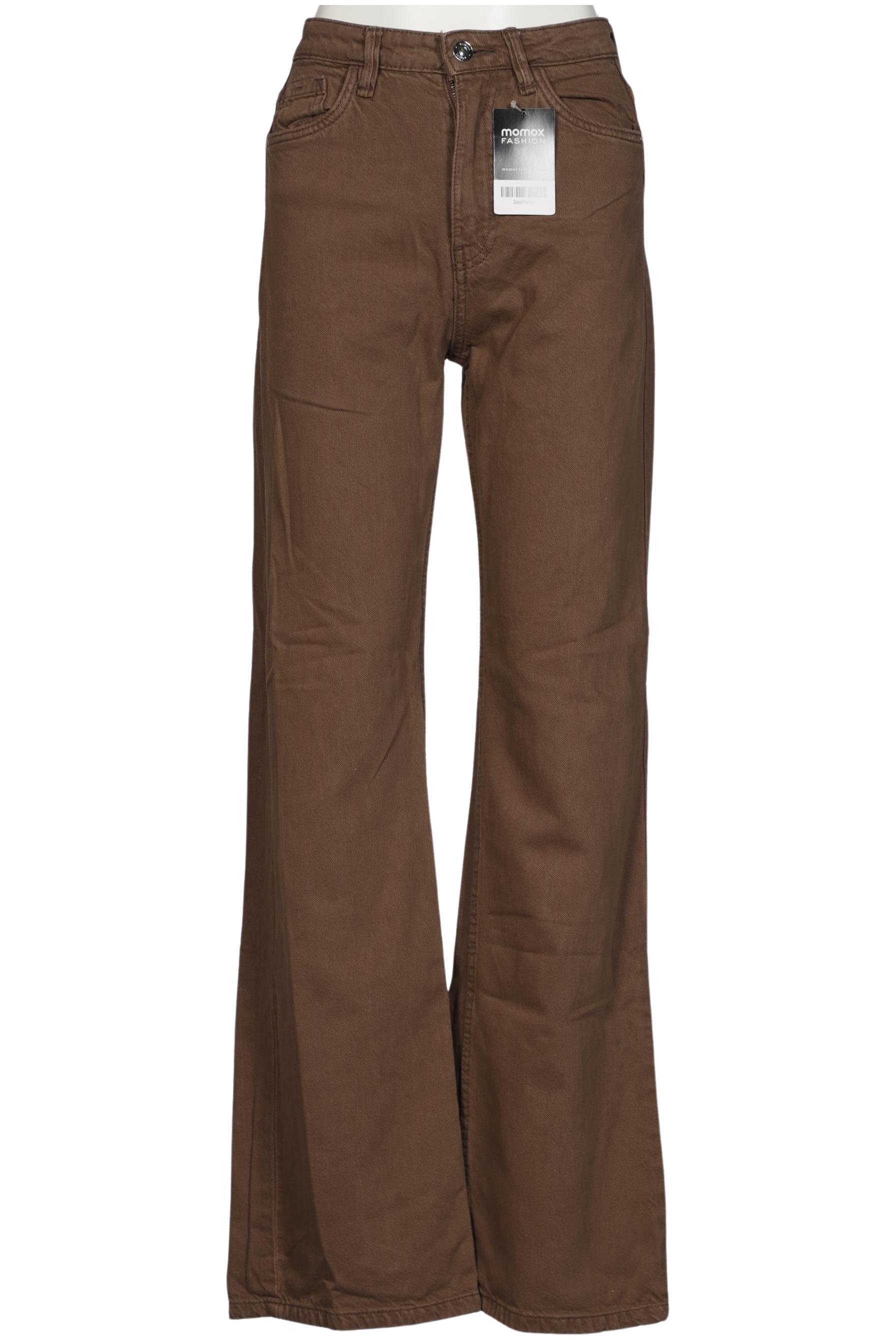 

bershka Damen Jeans, braun, Gr. 34