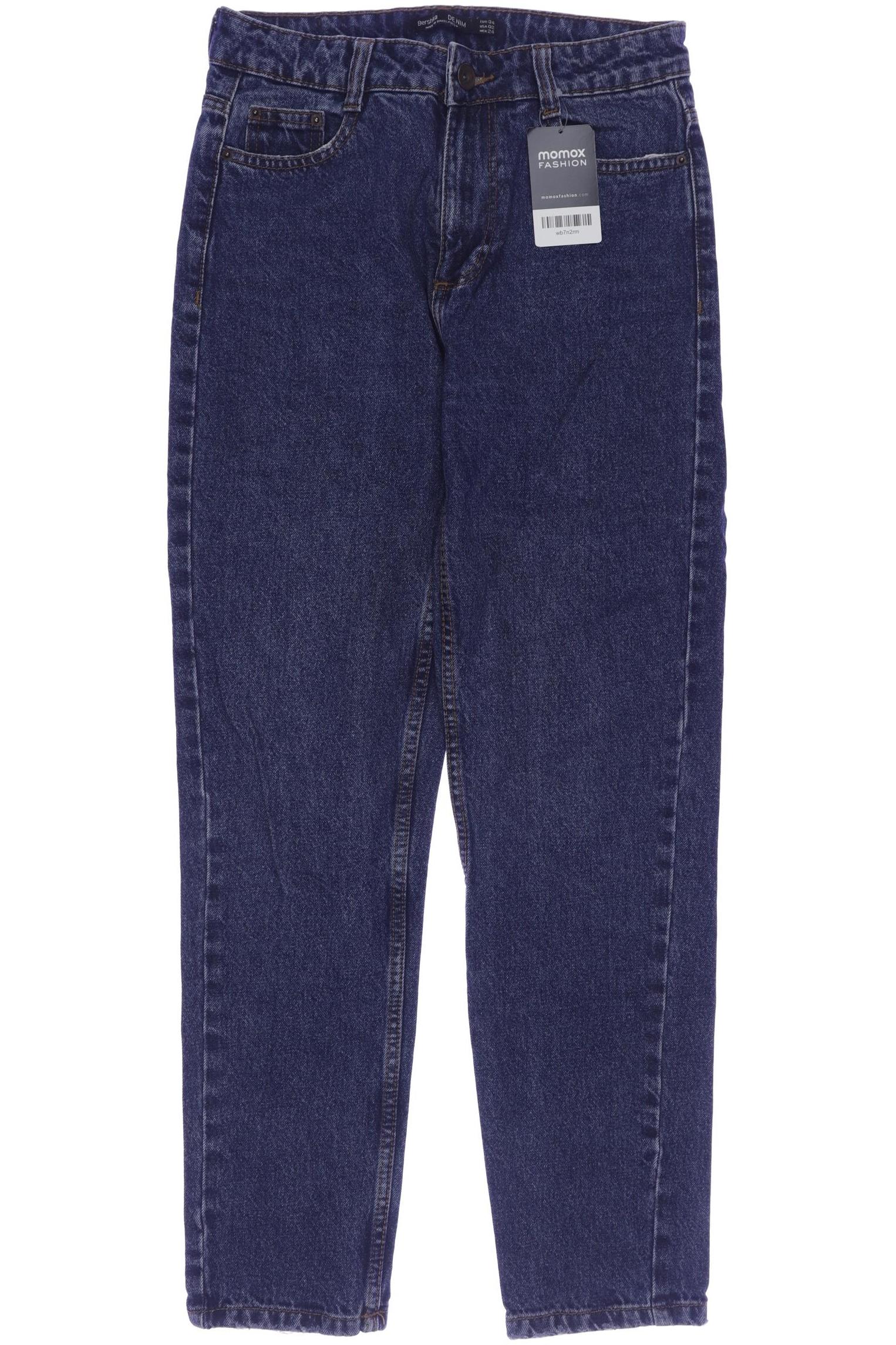 

bershka Damen Jeans, marineblau, Gr. 34