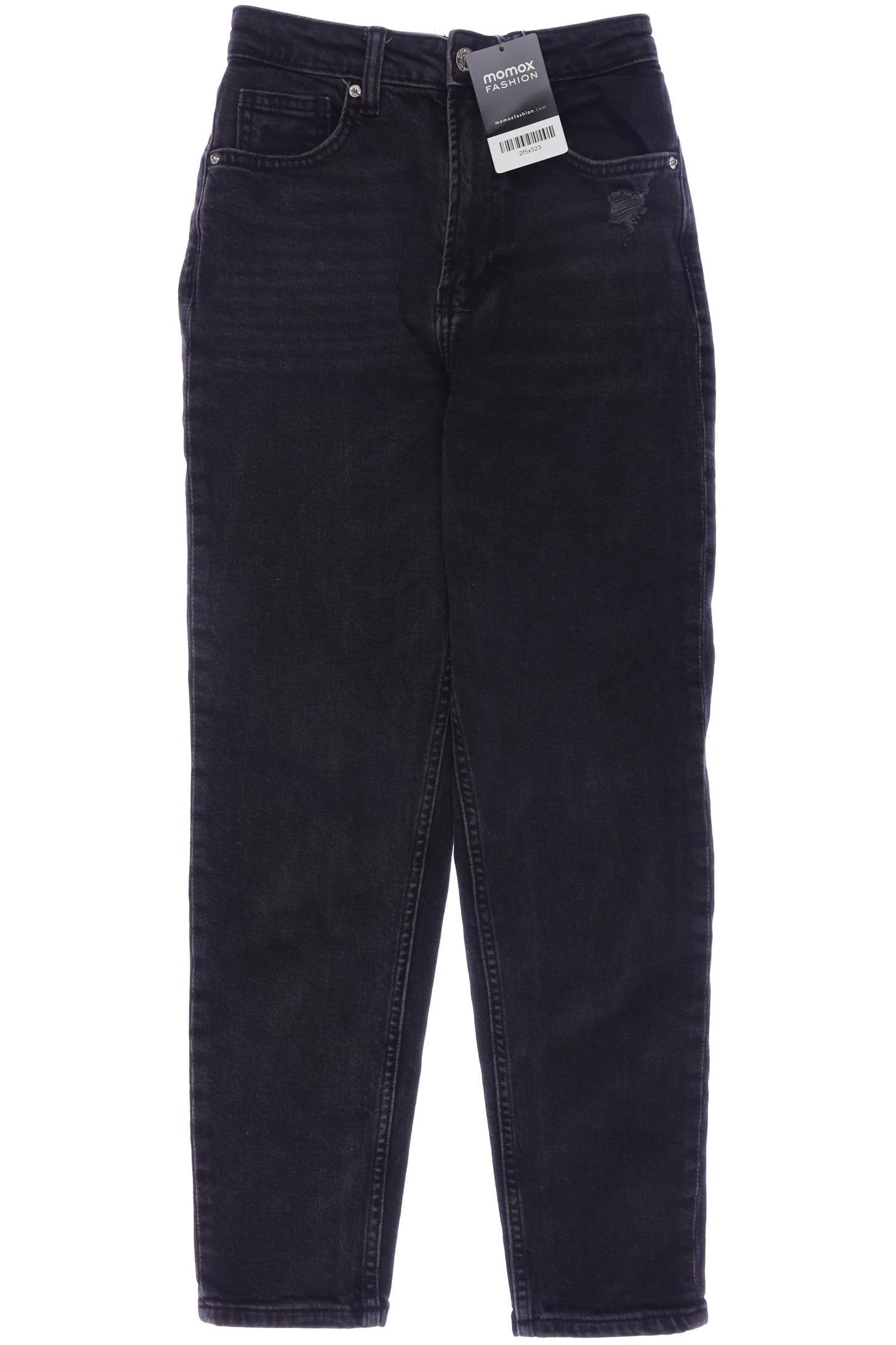 

bershka Damen Jeans, schwarz, Gr. 34