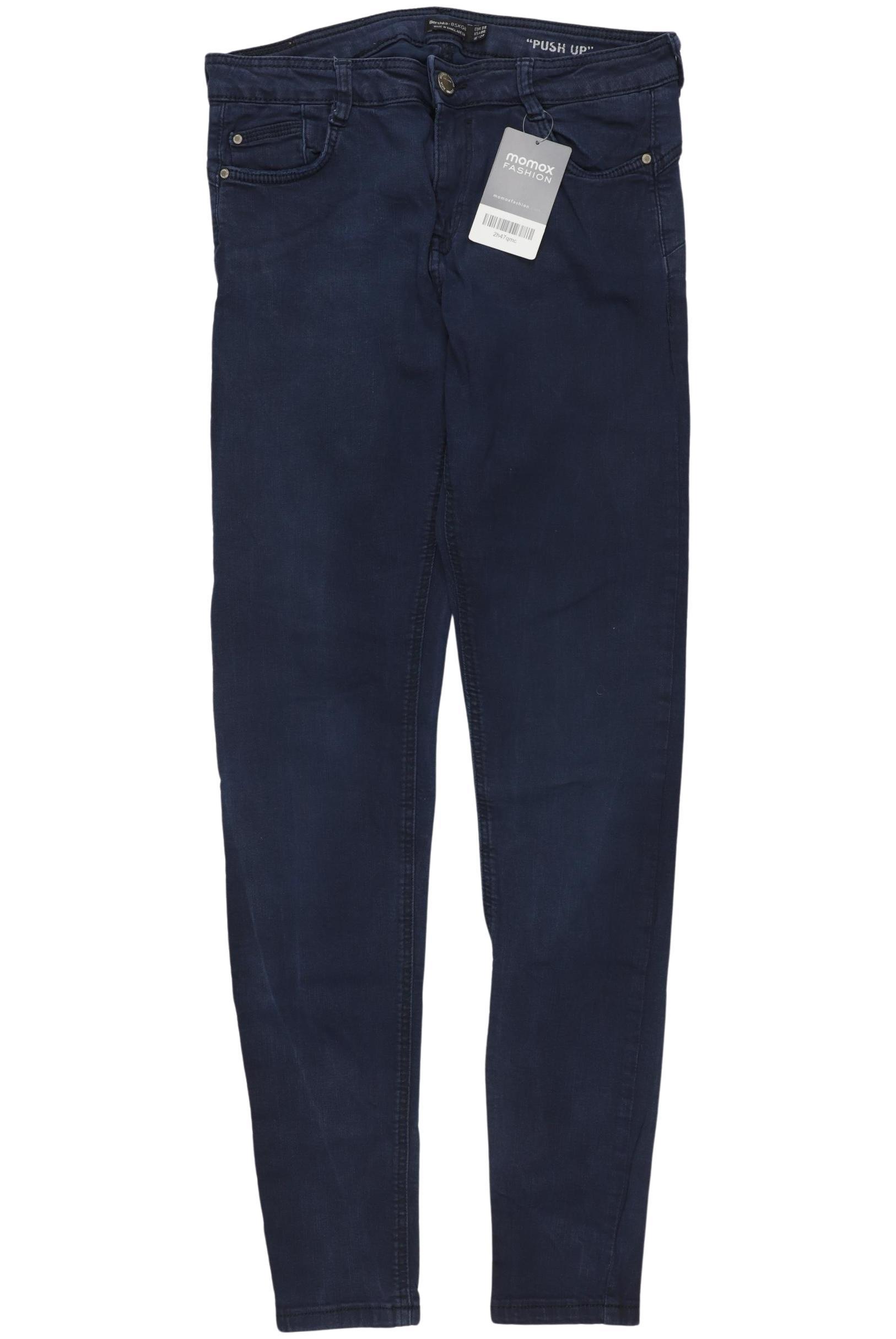 

bershka Damen Jeans, marineblau, Gr. 38