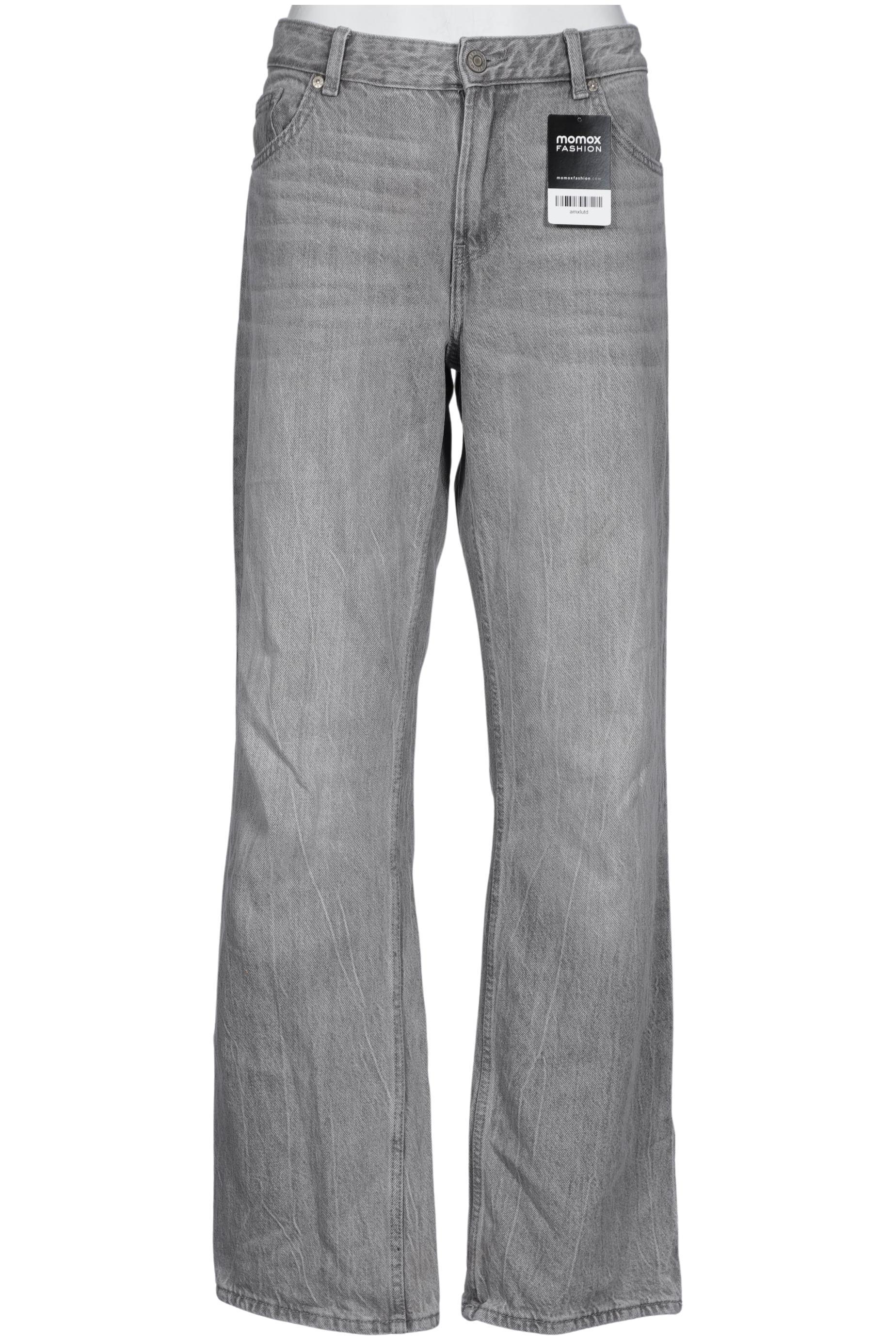 

bershka Damen Jeans, grau, Gr. 40