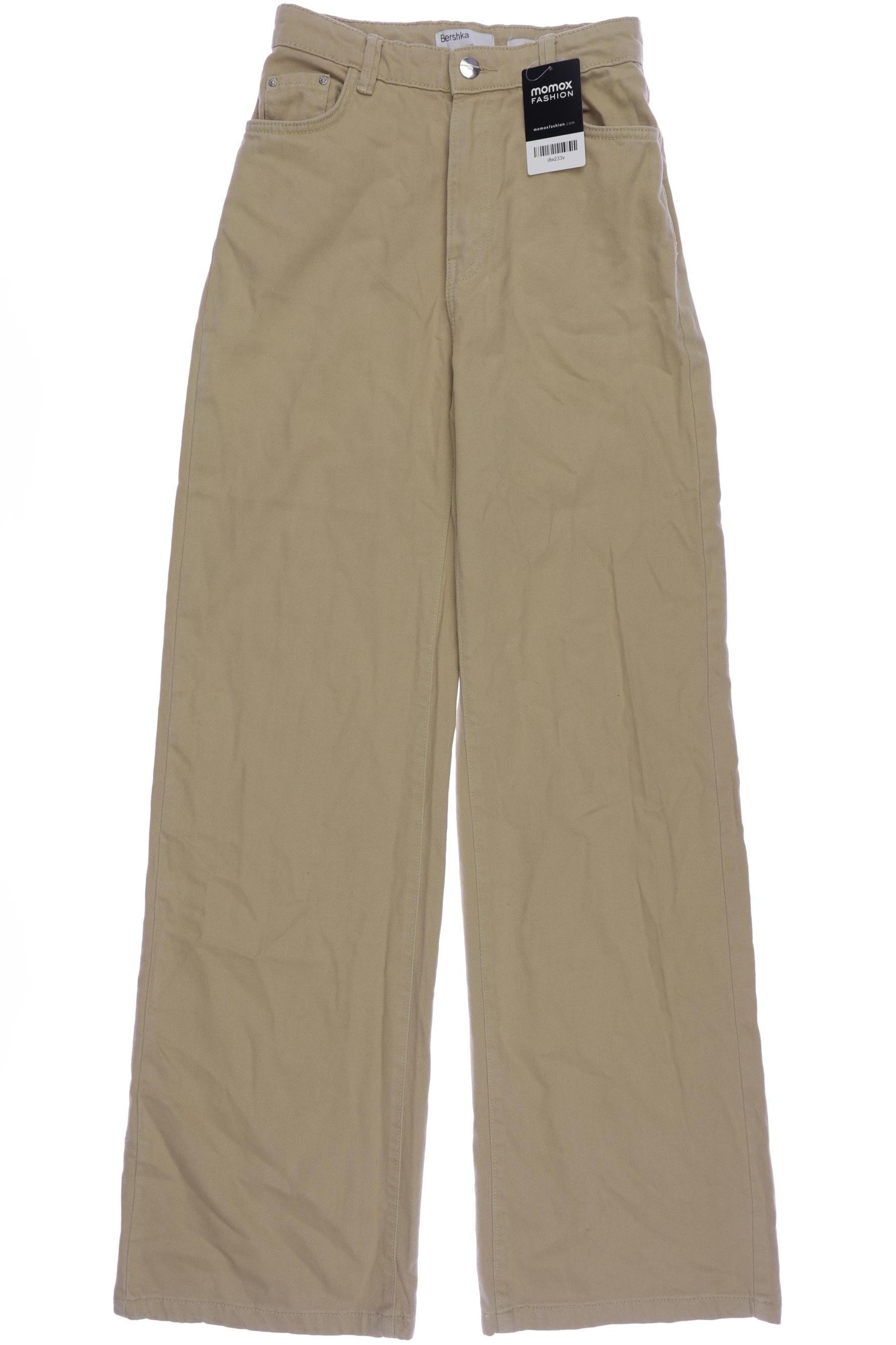 

bershka Damen Jeans, beige, Gr. 36