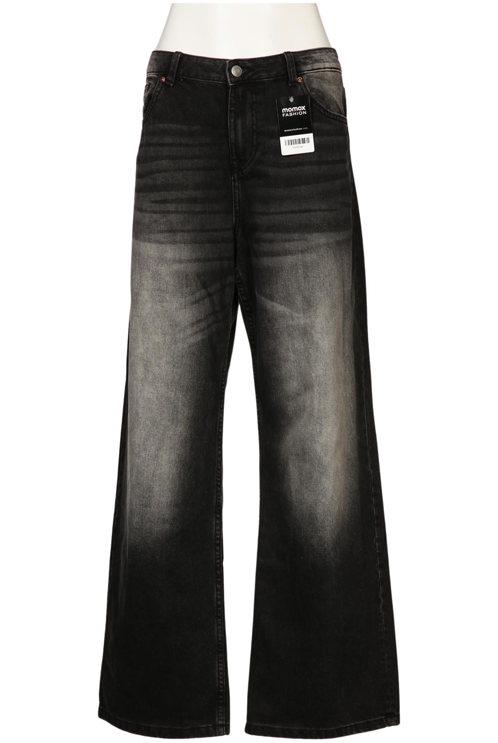 

bershka Damen Jeans, schwarz, Gr. 38