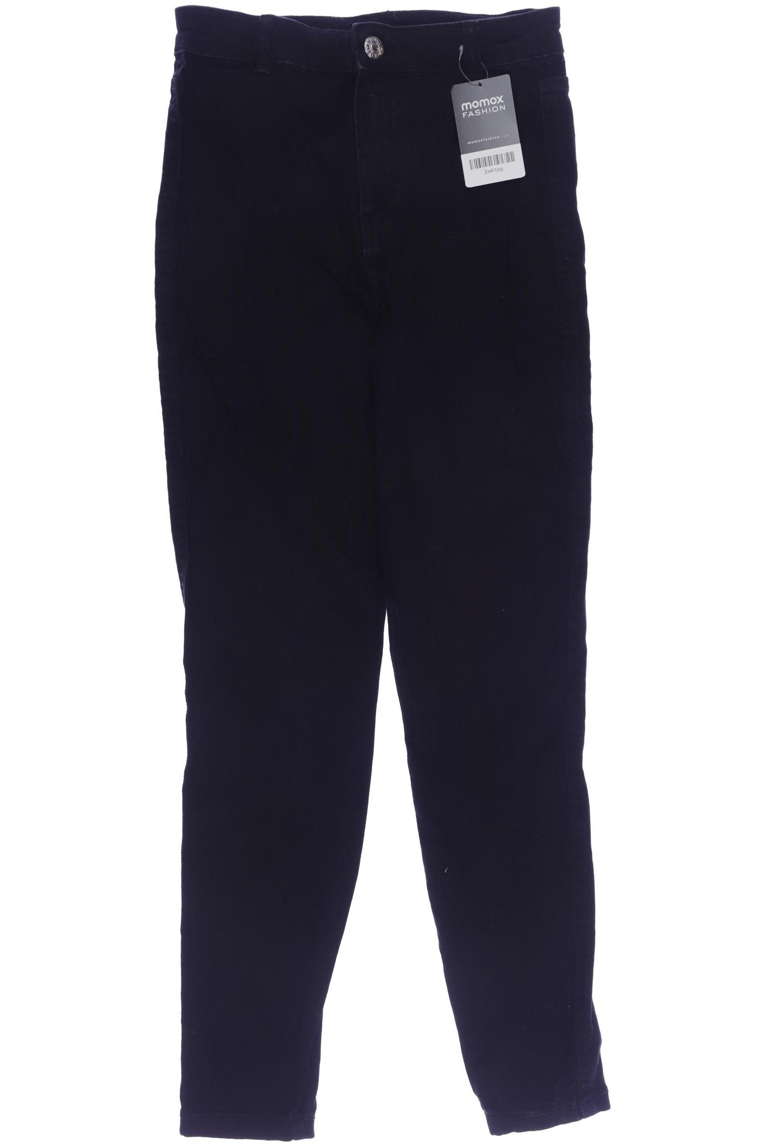 

bershka Damen Jeans, schwarz, Gr. 36