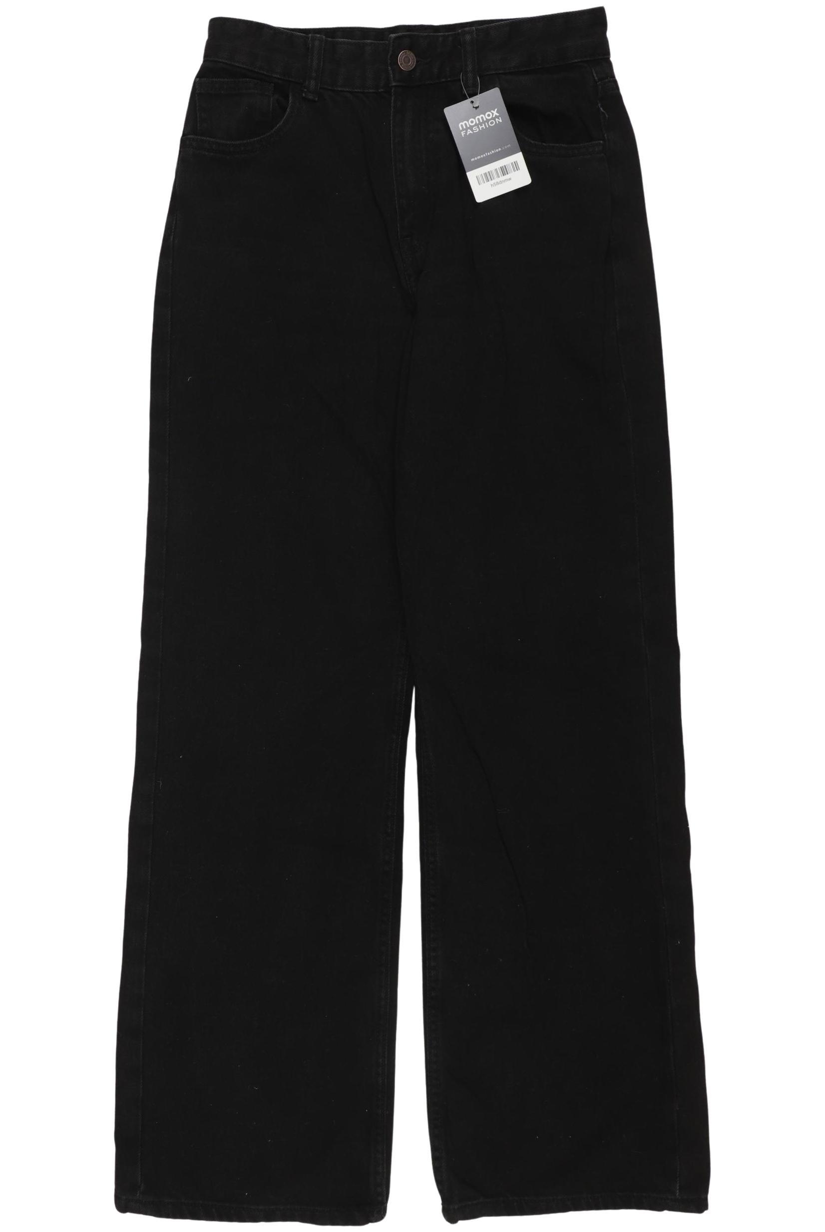 

bershka Damen Jeans, schwarz, Gr. 36