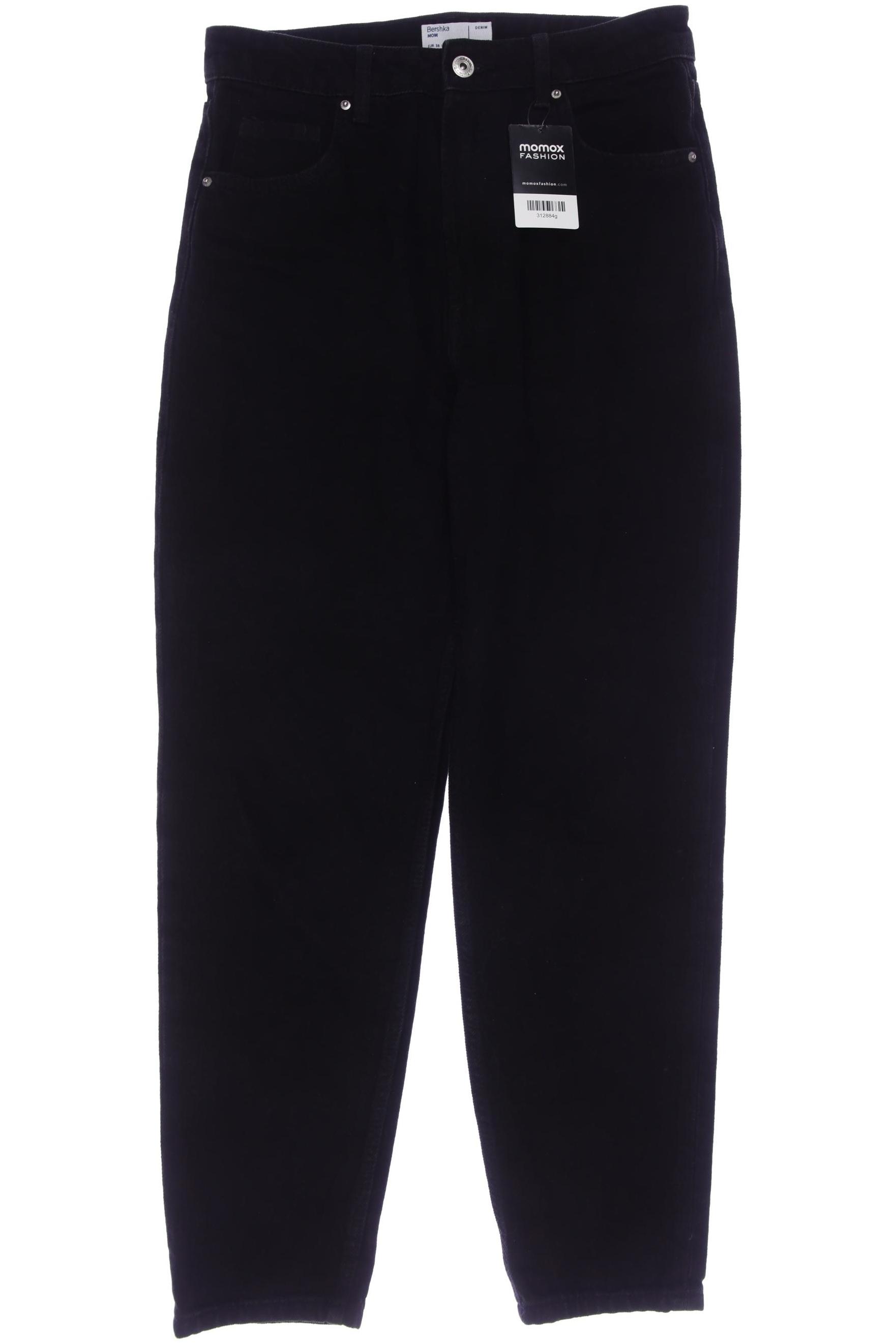 

bershka Damen Jeans, schwarz, Gr. 36