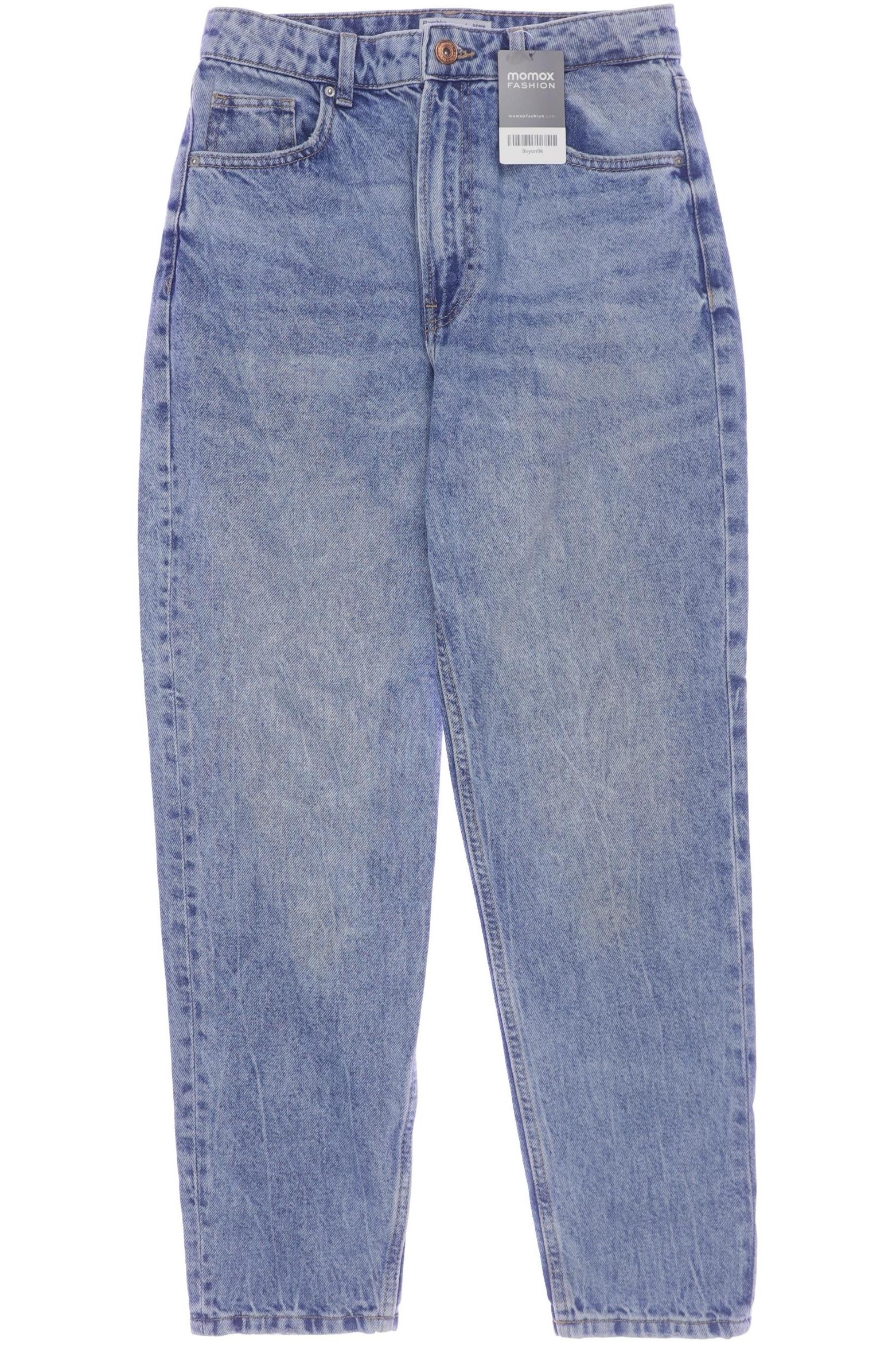 

bershka Damen Jeans, hellblau, Gr. 38