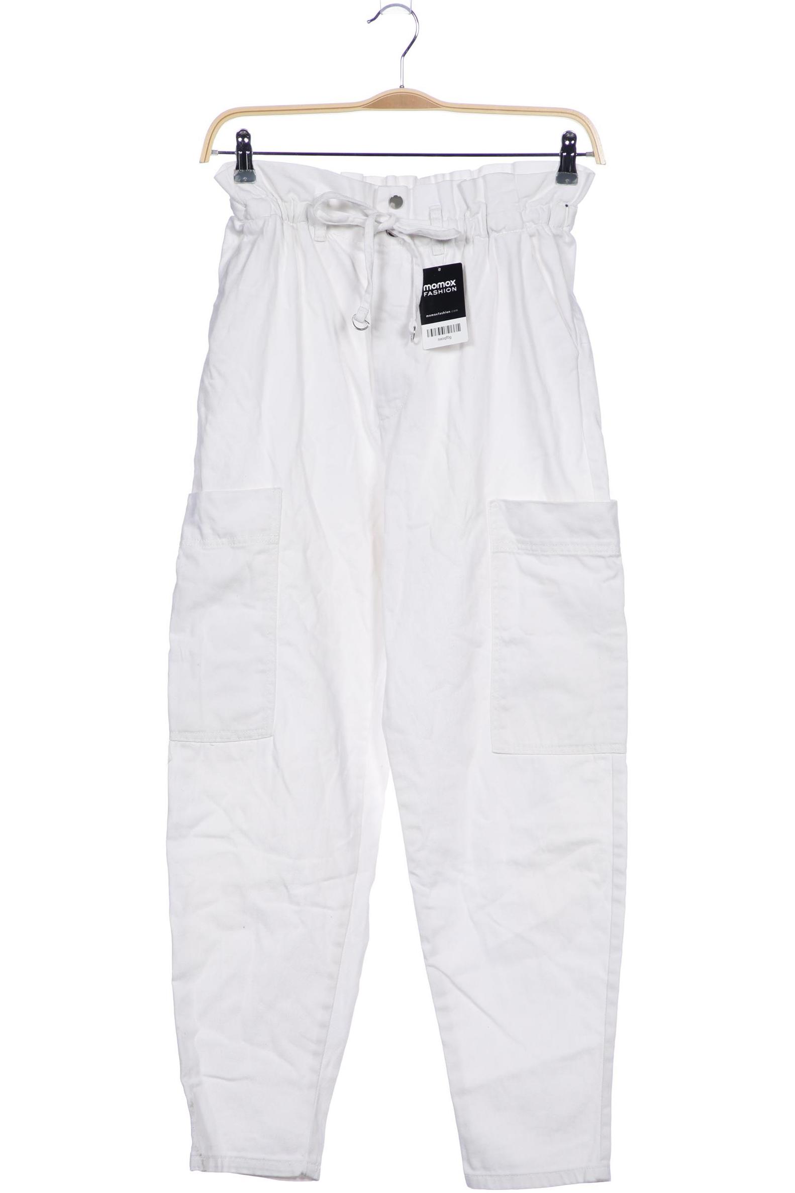 

bershka Damen Jeans, weiß, Gr. 40