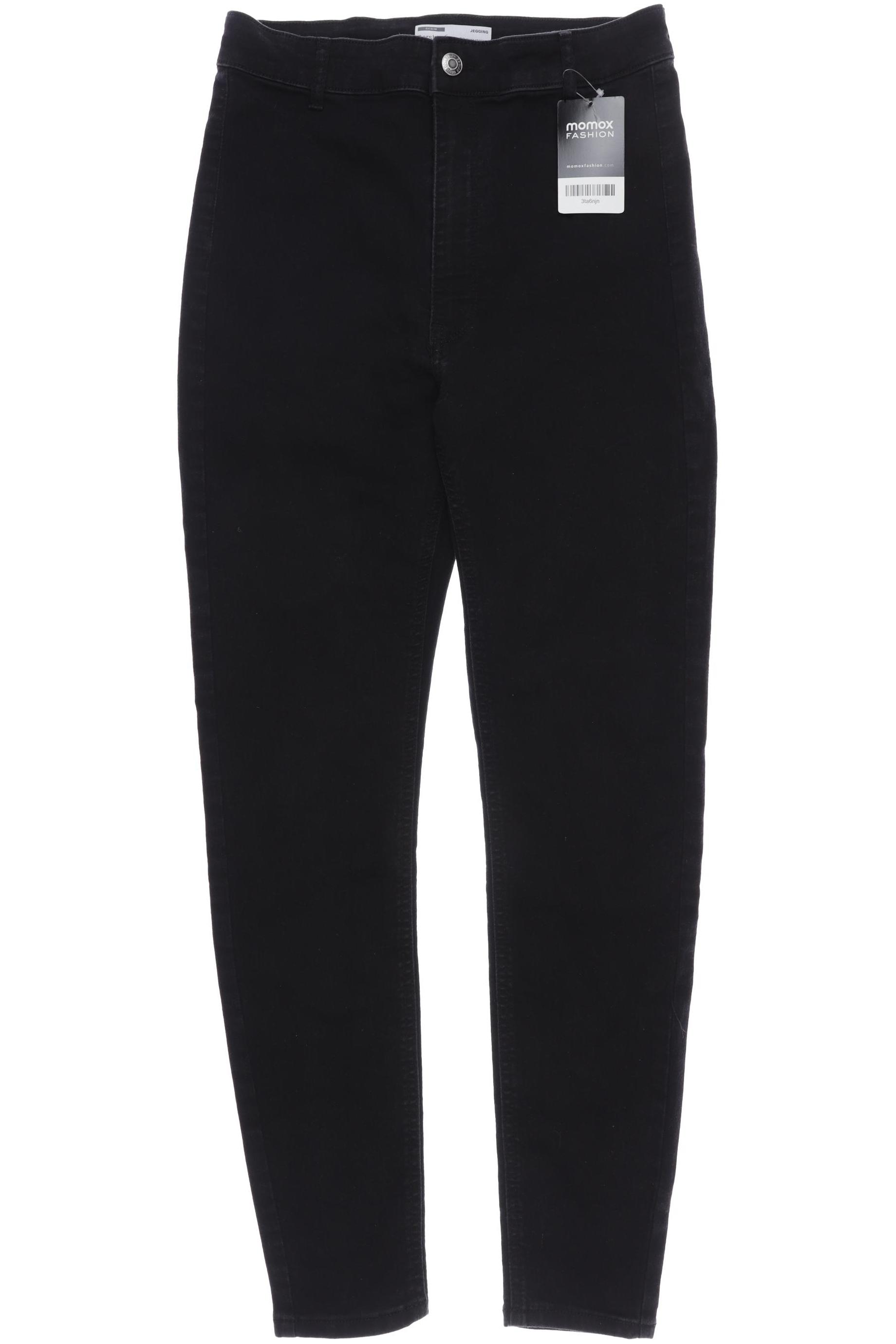 

bershka Damen Jeans, schwarz, Gr. 40