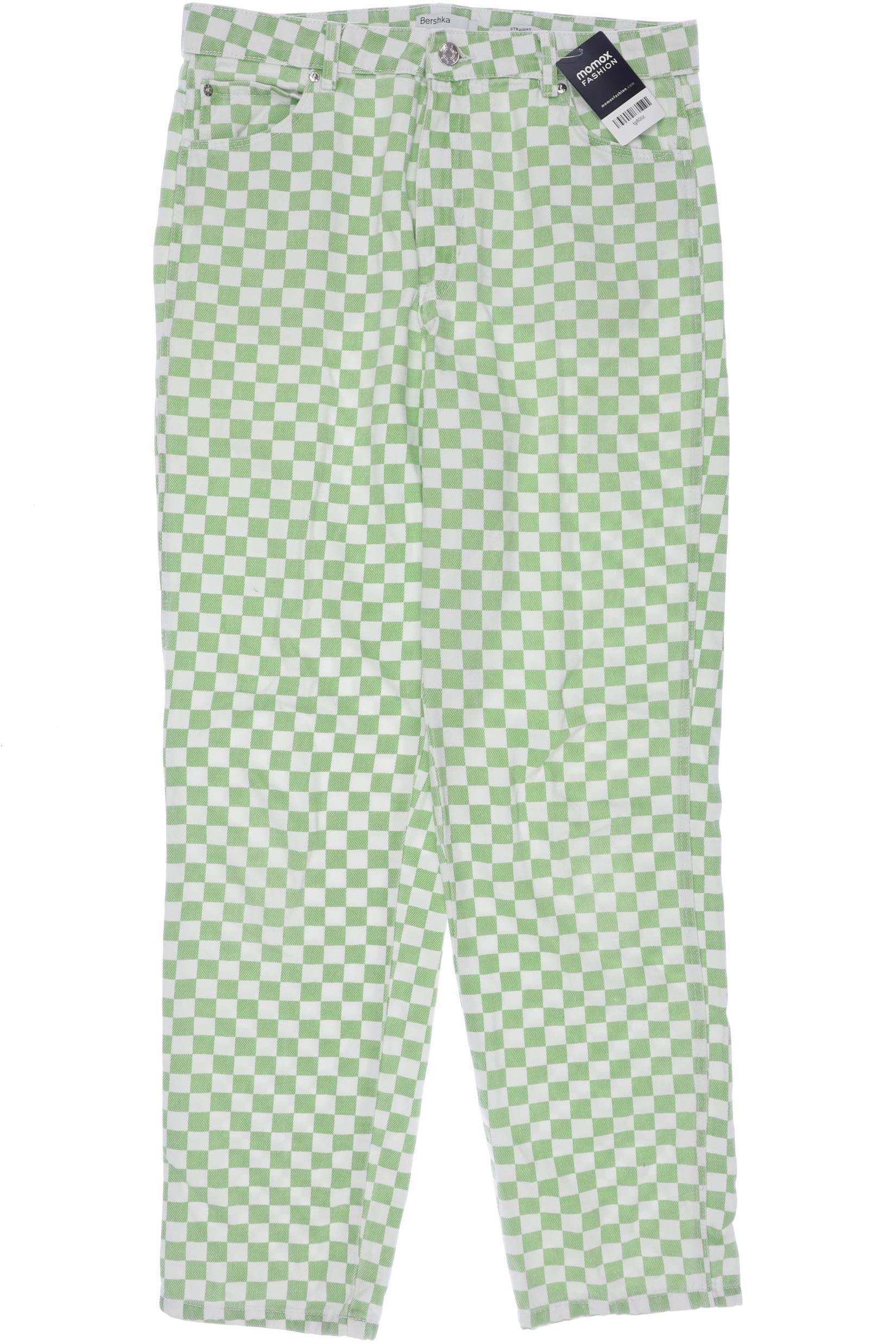 

bershka Damen Jeans, hellgrün, Gr. 42