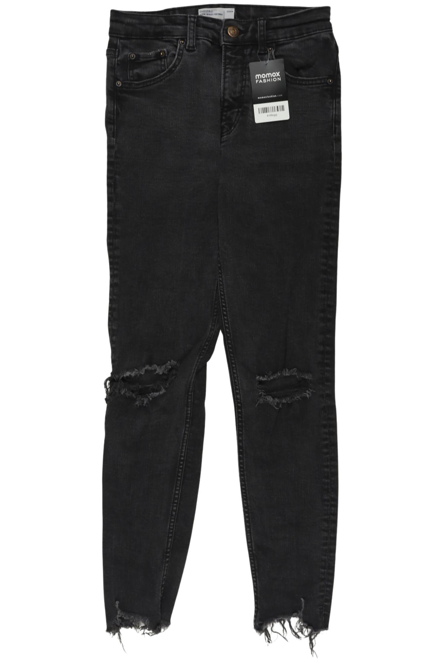 

bershka Damen Jeans, schwarz, Gr. 36