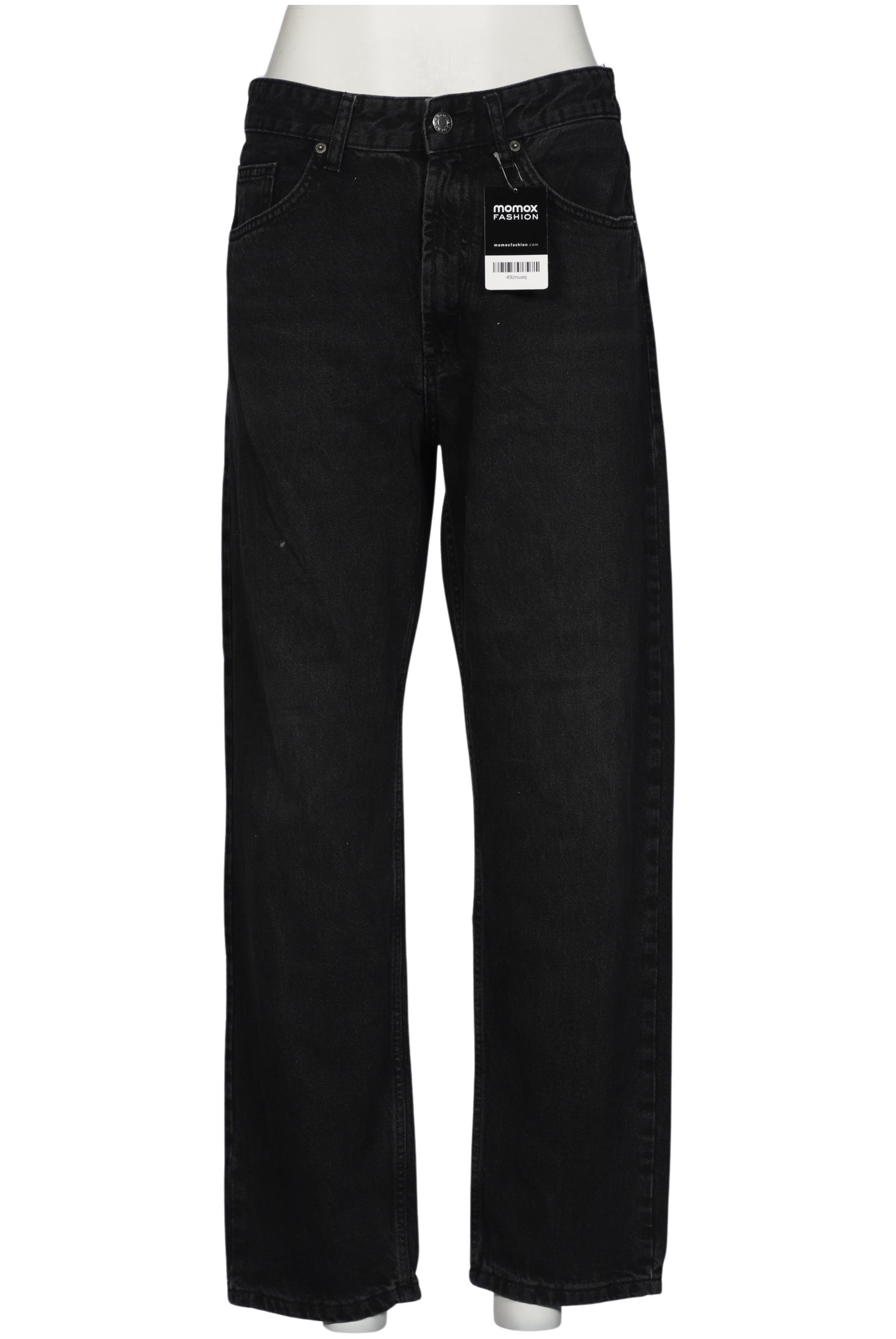 

bershka Damen Jeans, schwarz, Gr. 31