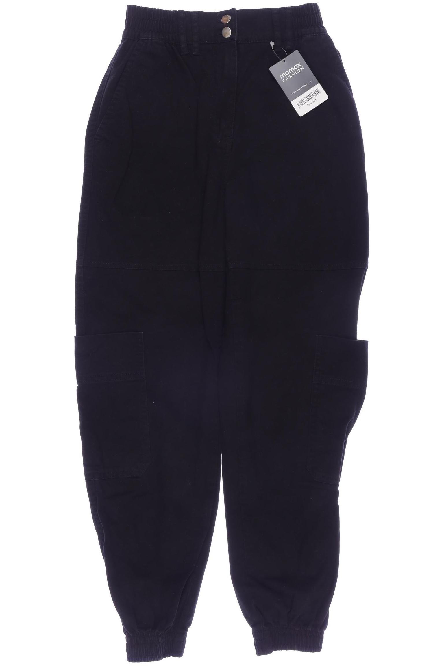 

bershka Damen Jeans, schwarz, Gr. 36