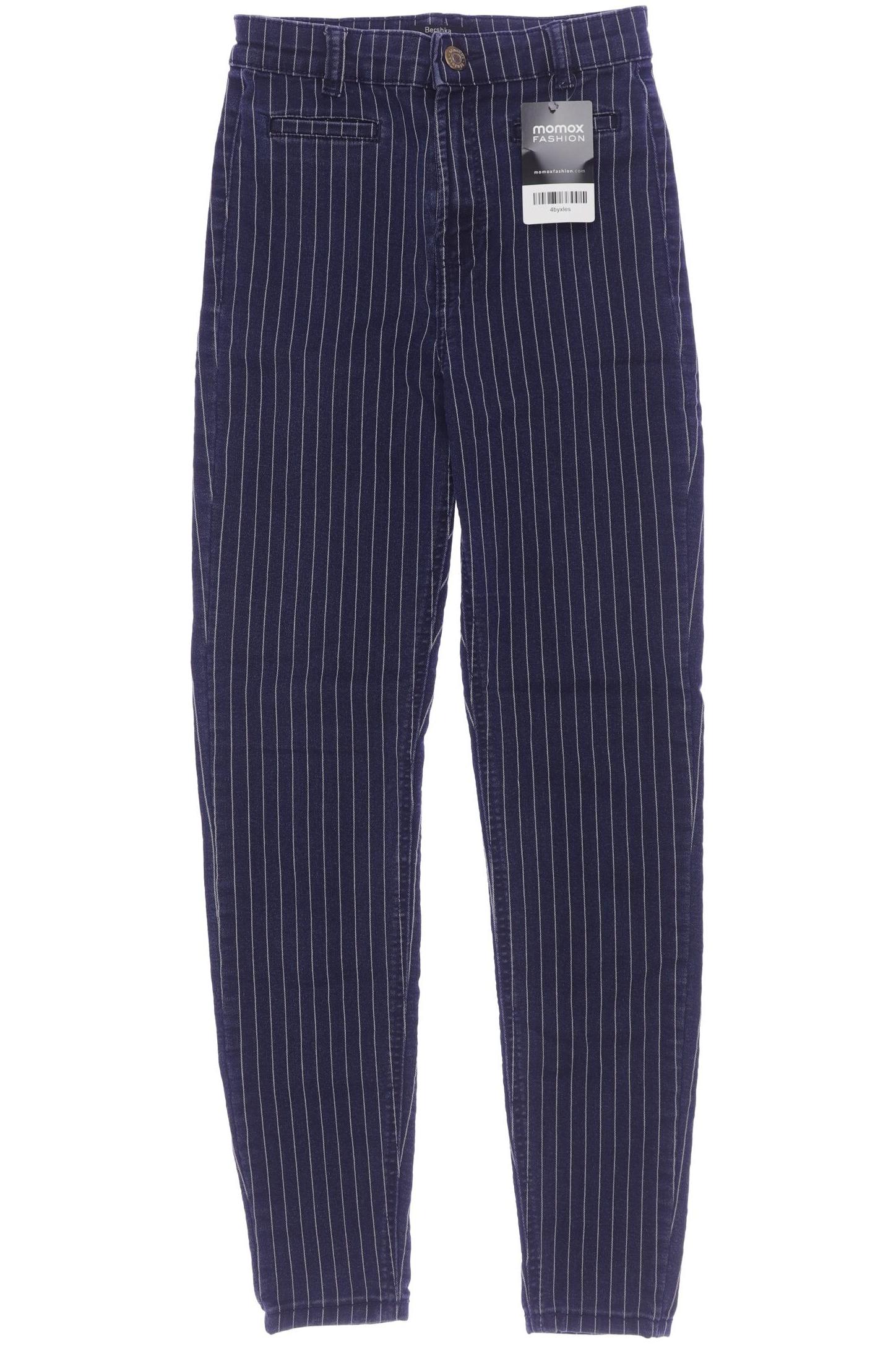 

bershka Damen Jeans, marineblau, Gr. 34