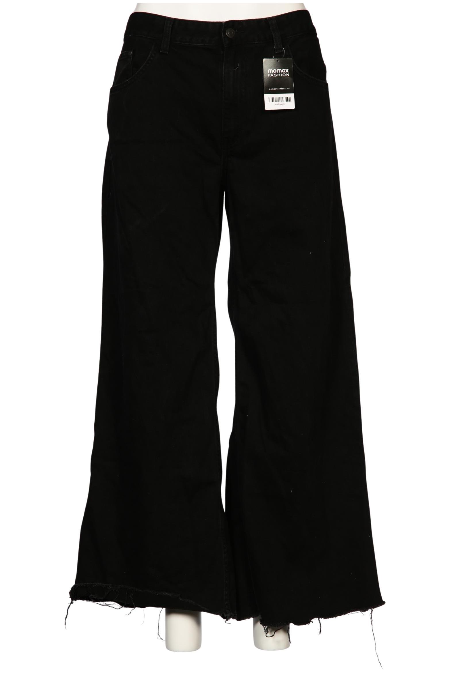 

bershka Damen Jeans, schwarz, Gr. 44