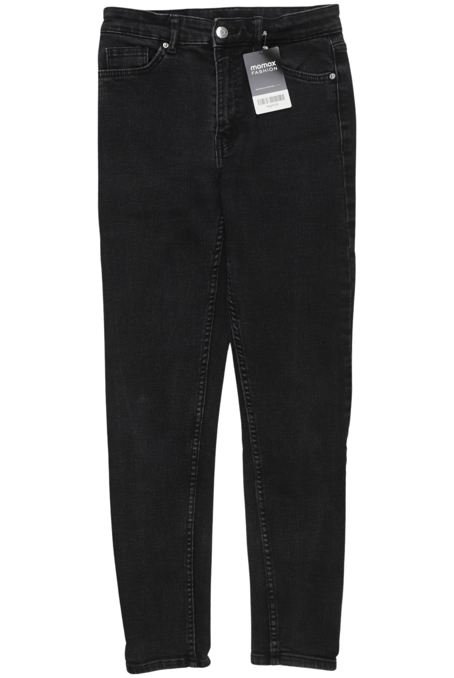 

bershka Damen Jeans, schwarz, Gr. 26