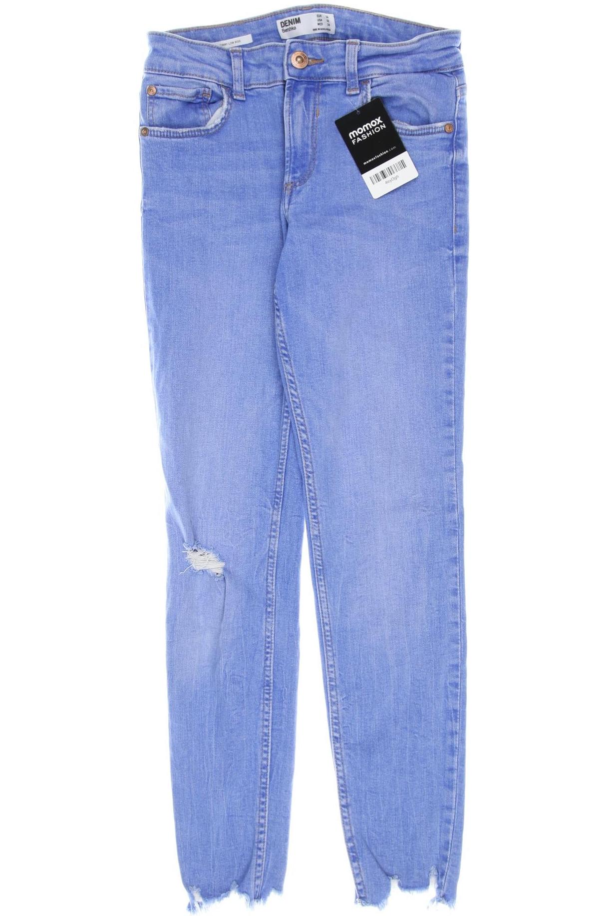 

bershka Damen Jeans, blau, Gr. 34