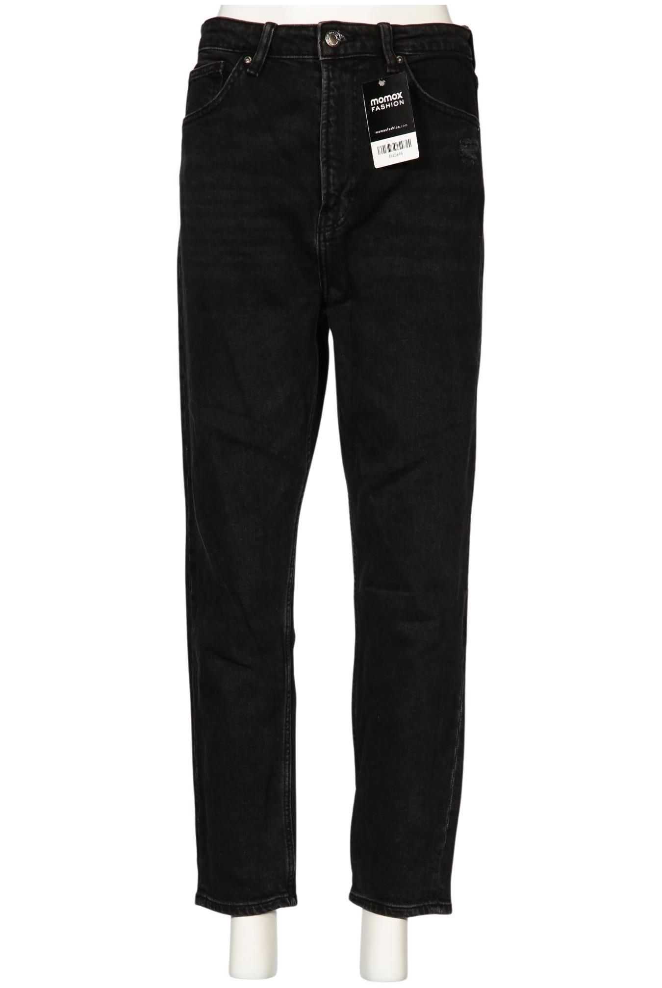 

bershka Damen Jeans, schwarz, Gr. 38