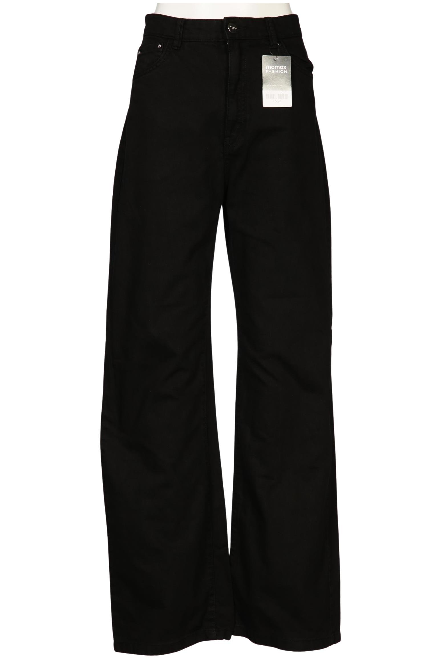 

bershka Damen Jeans, schwarz, Gr. 38