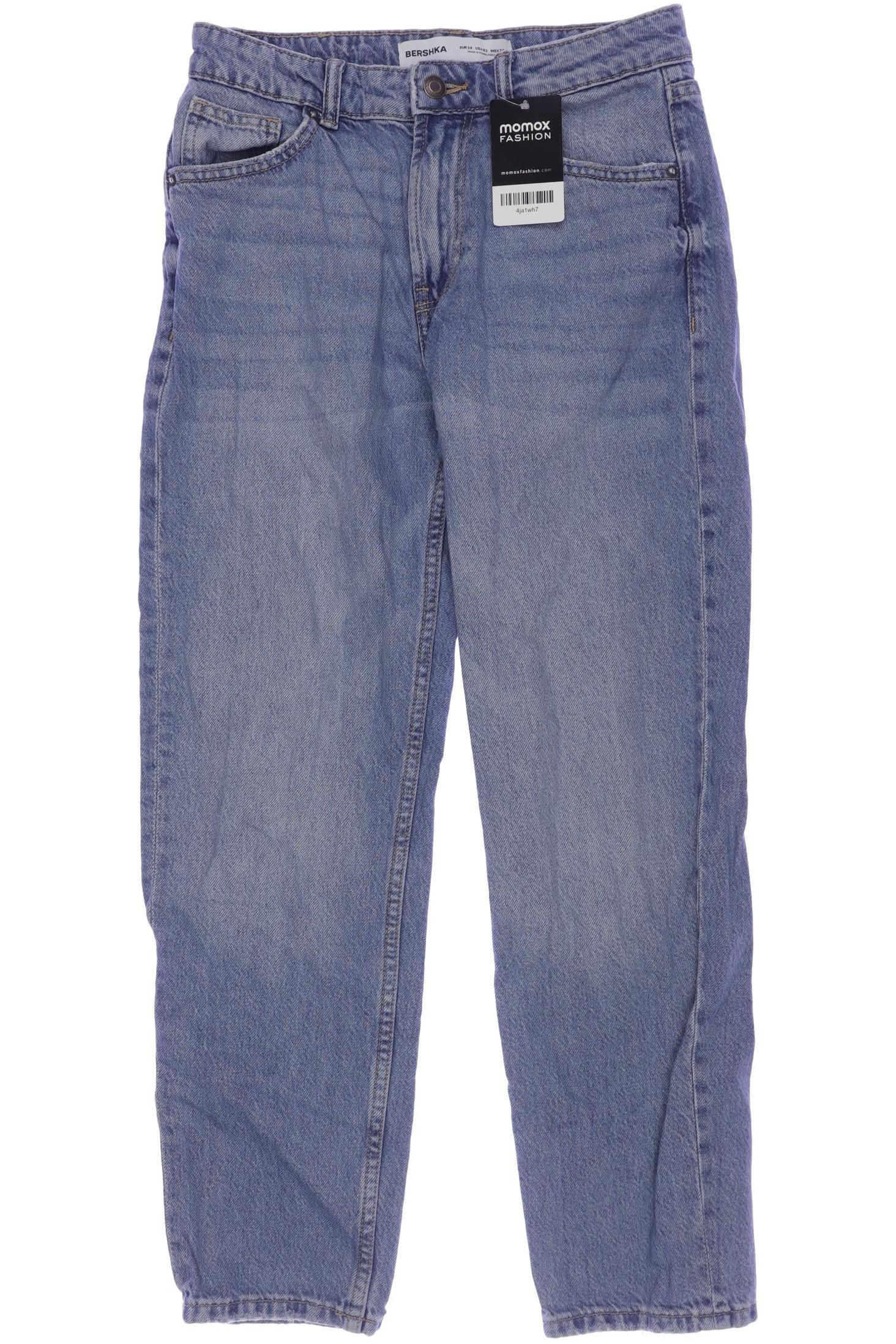 

bershka Damen Jeans, blau, Gr. 34