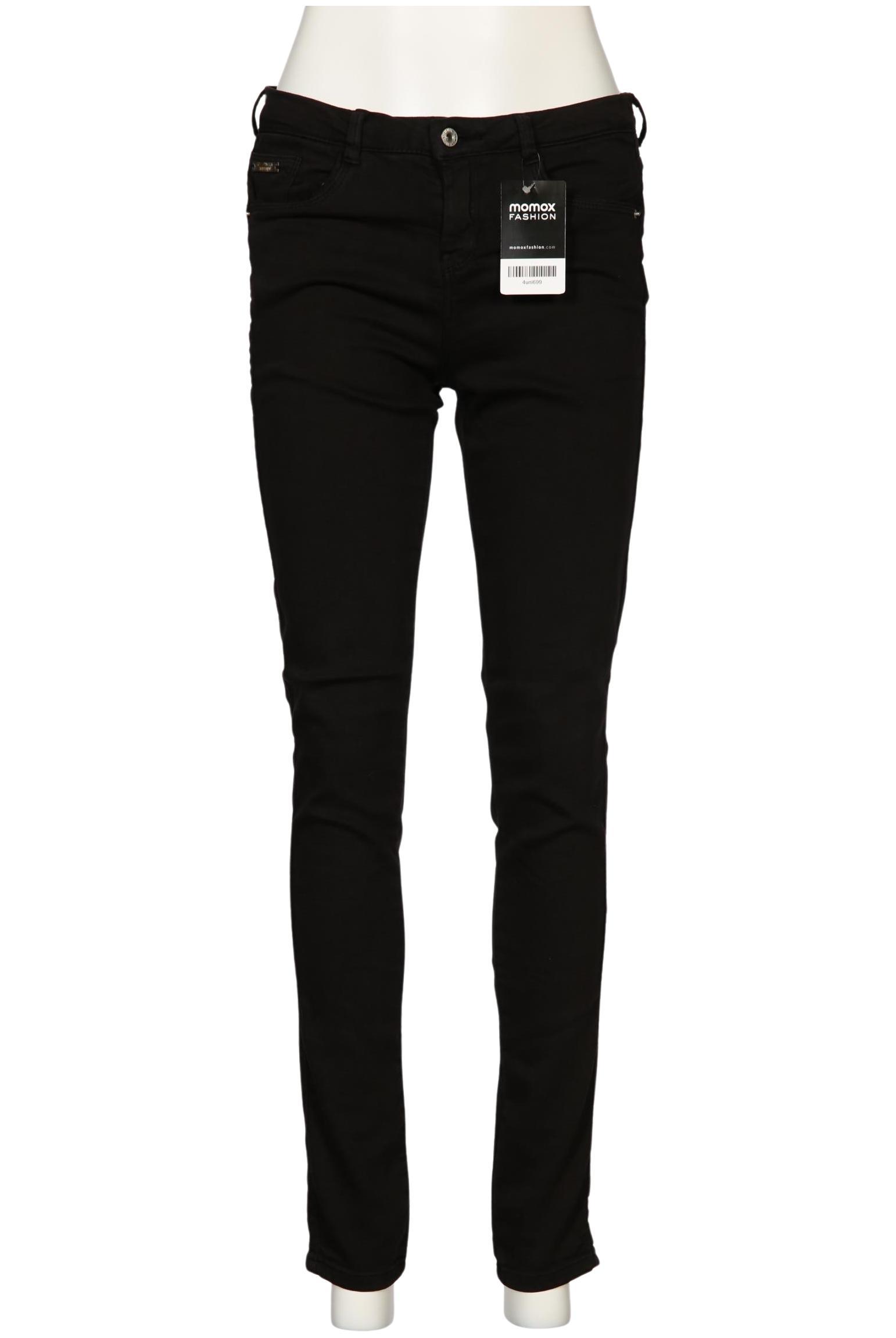 

bershka Damen Jeans, schwarz, Gr. 38