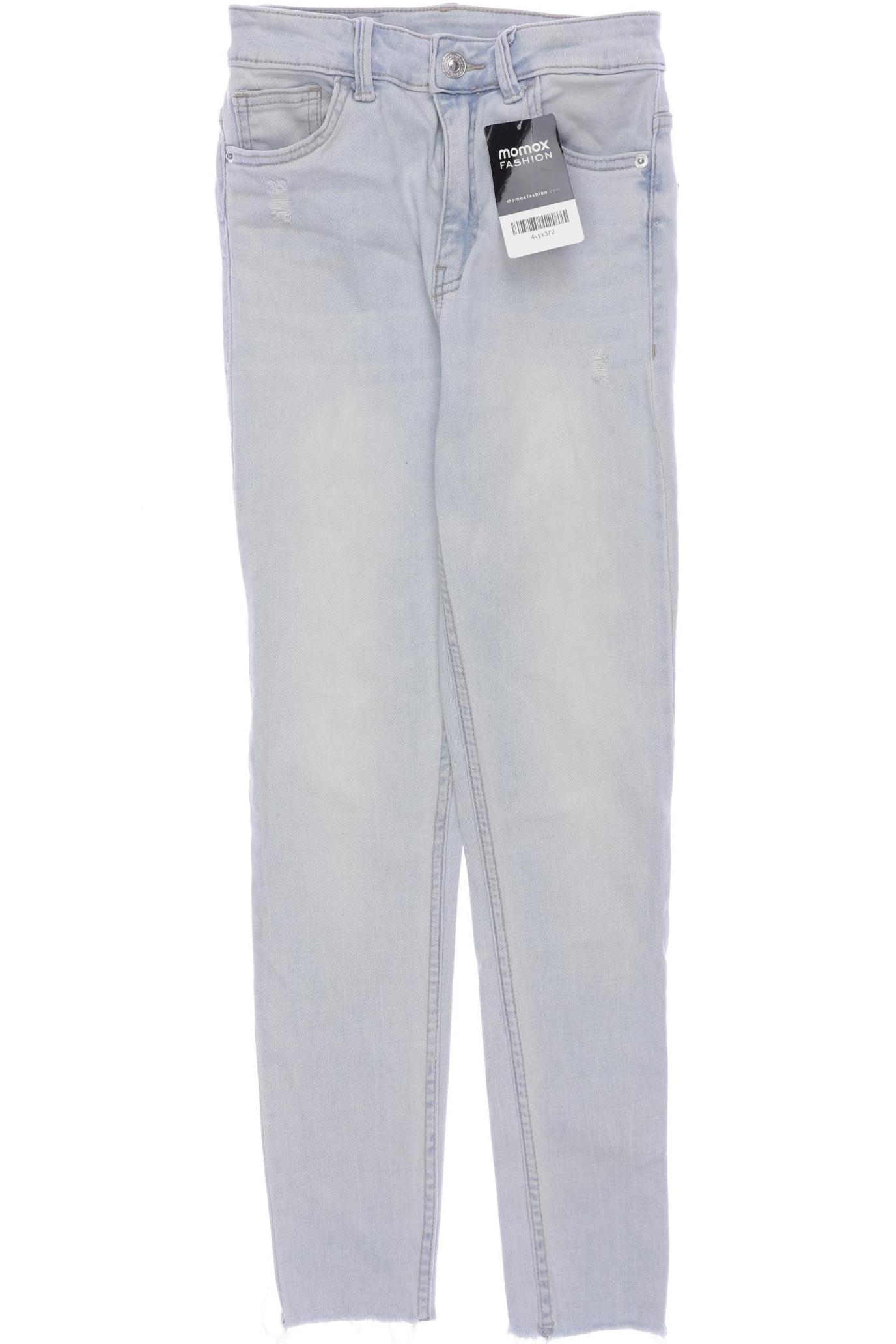 

bershka Damen Jeans, hellblau, Gr. 24