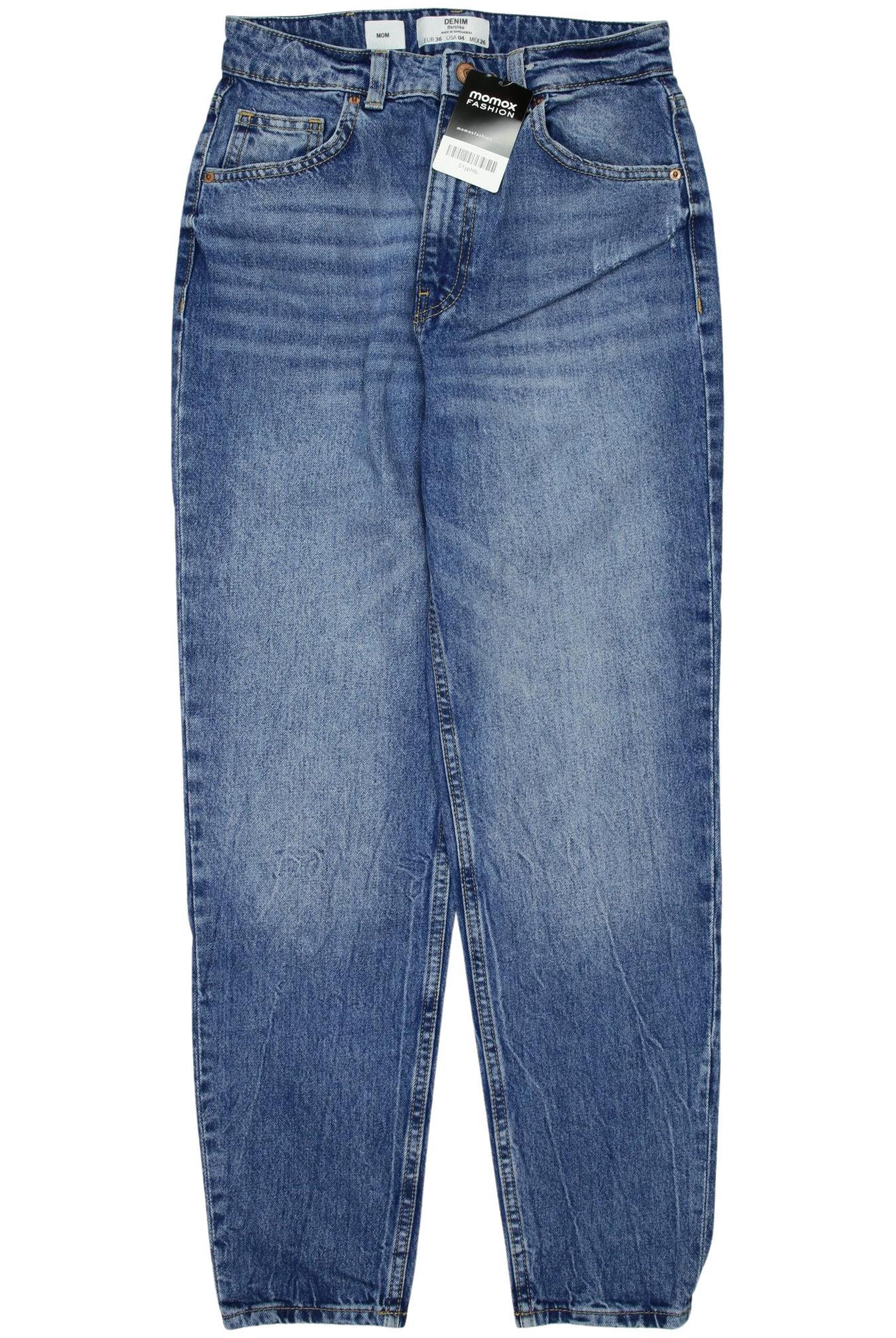 

bershka Damen Jeans, blau, Gr. 36
