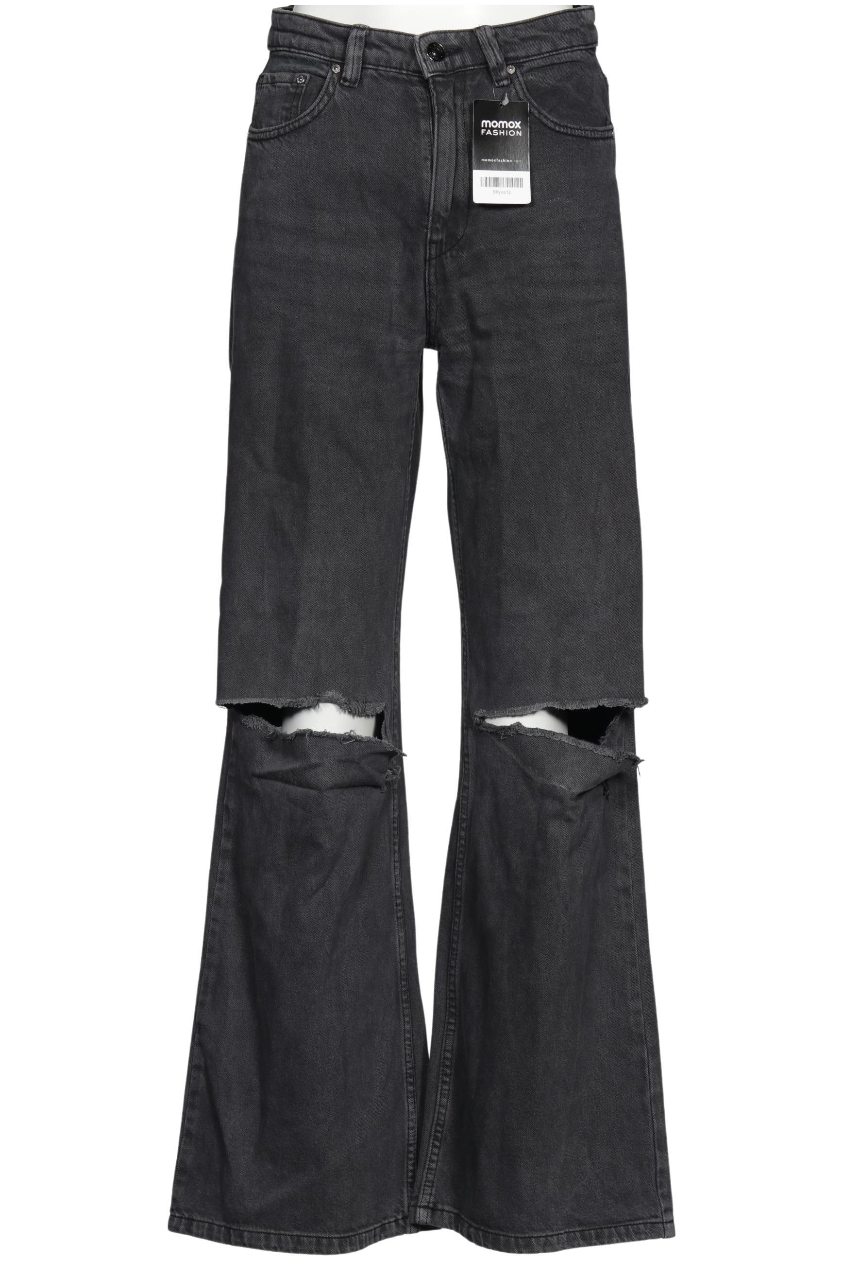 

bershka Damen Jeans, grau, Gr. 38