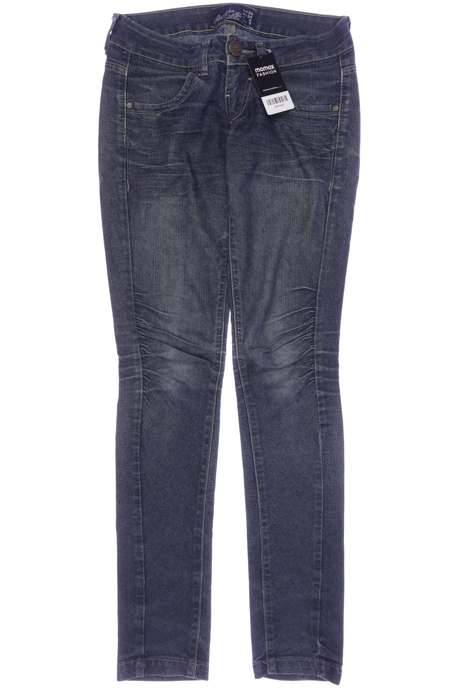 

bershka Damen Jeans, marineblau, Gr. 34