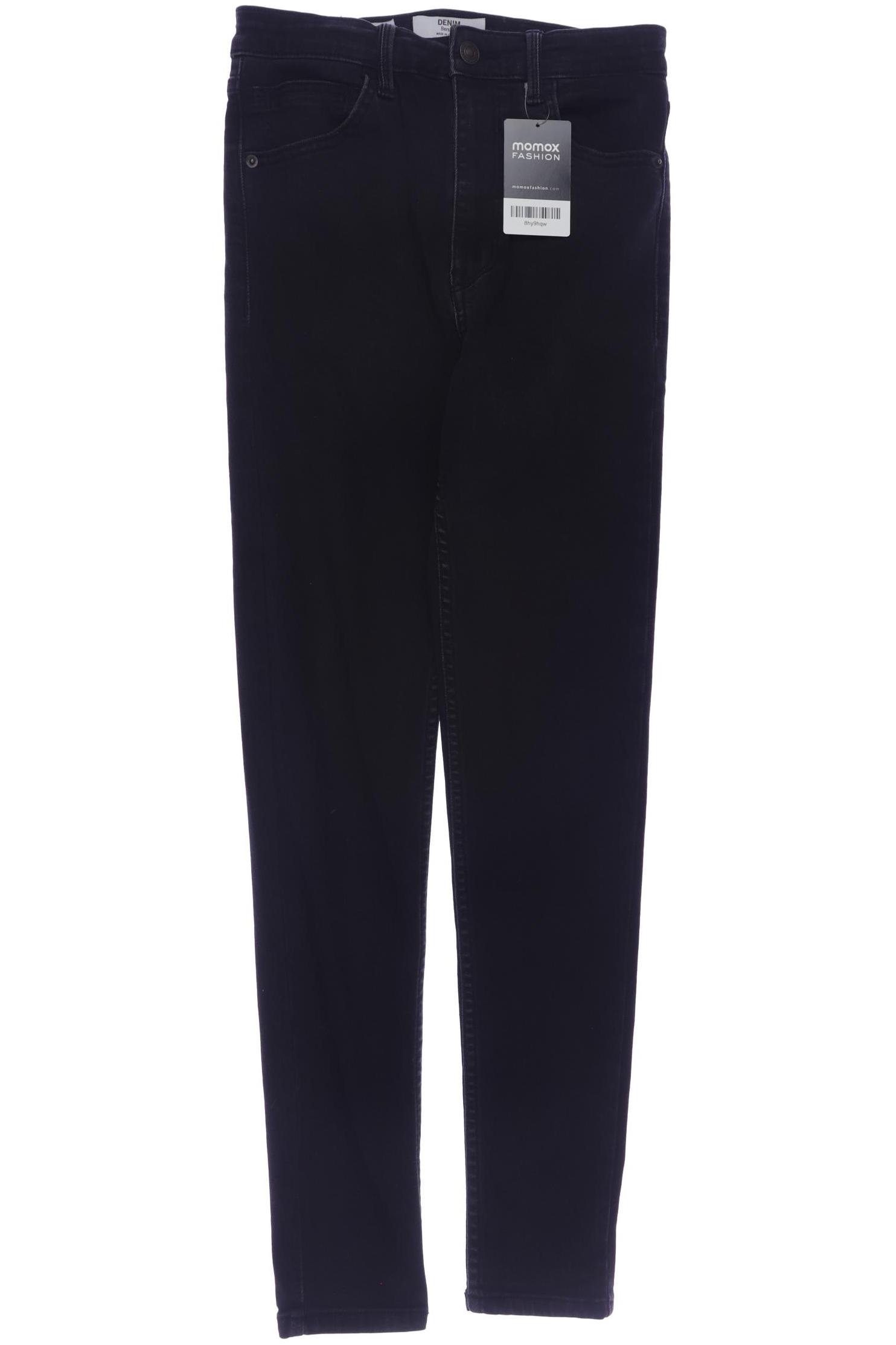 

bershka Damen Jeans, schwarz, Gr. 36